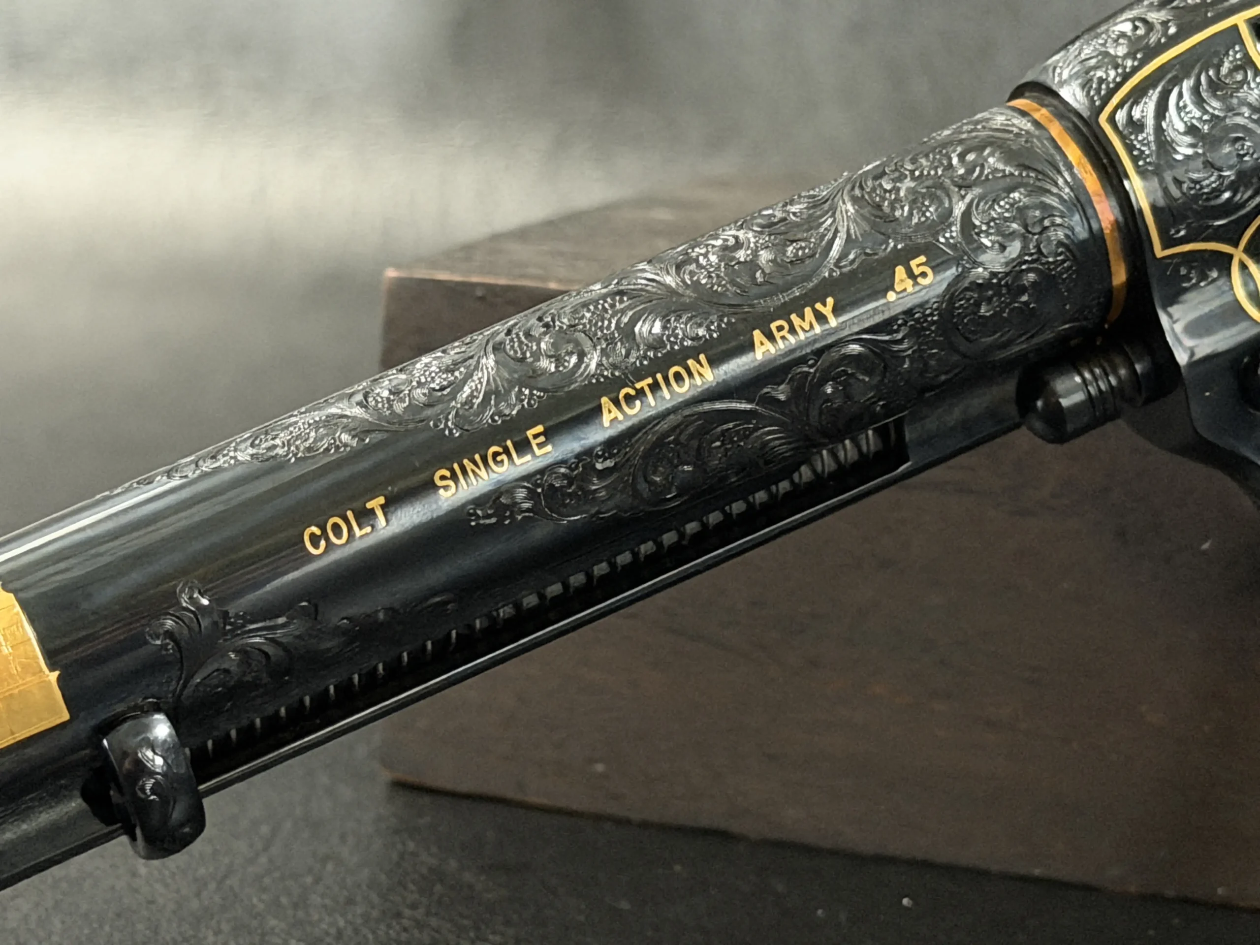 Alvin A White Engraved Colt SAA Autry Museum Revolver