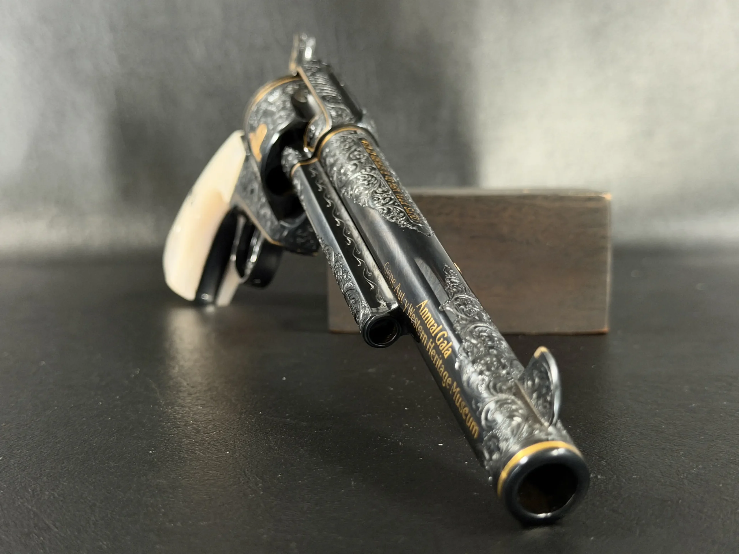Colt Single Action Army Gold Inlaid Autry Museum Revolver