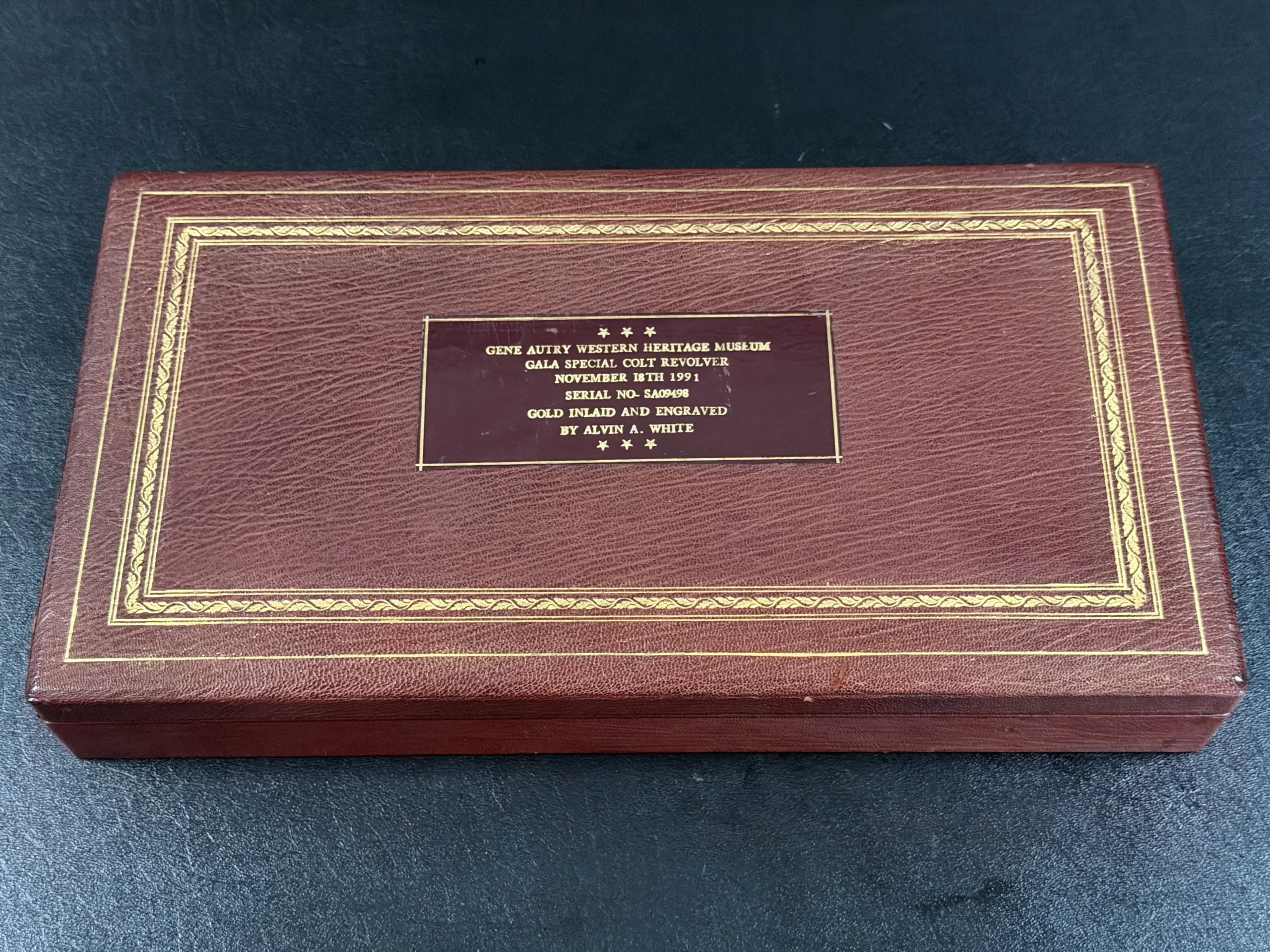 White Engraved Autry Museum Gala Colt Single Action Army Revolver