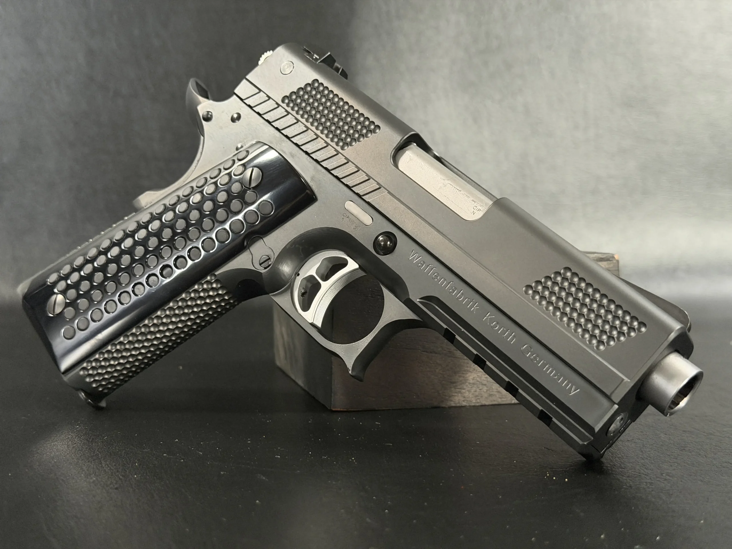 Black Korth PRS 45 ACP Close Up