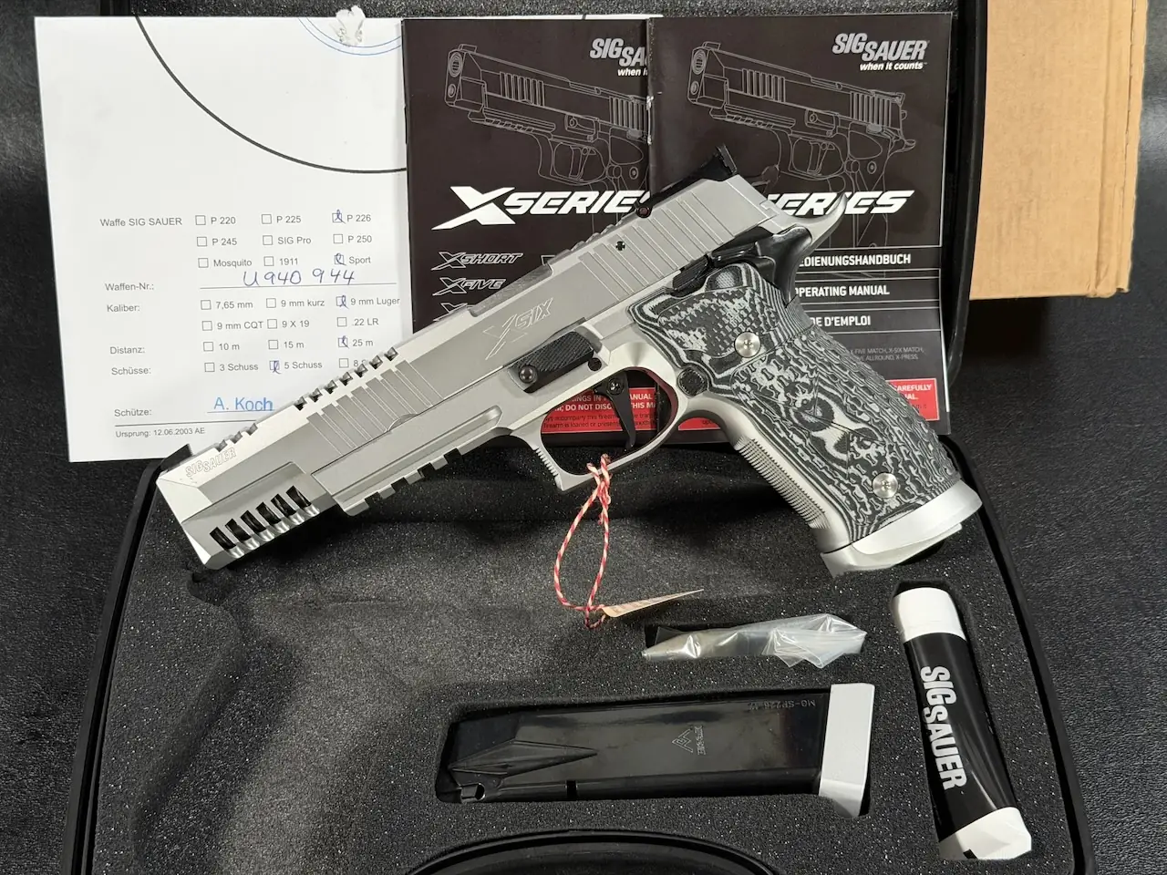 SIG Sauer P226 X6 Supermatch Skeleton Overview