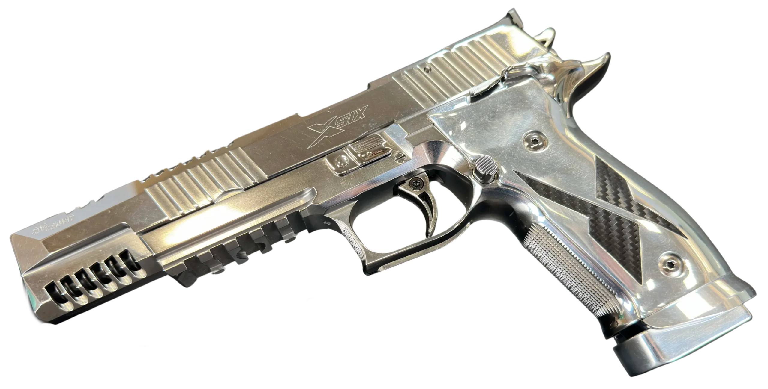 SIG SAUER P226 R クロームステンレス SIG Sauer P226 X-Five Chrome & Carbon | Luxus Capital