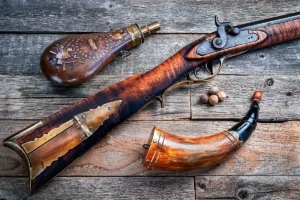 Antique black powder firearms
