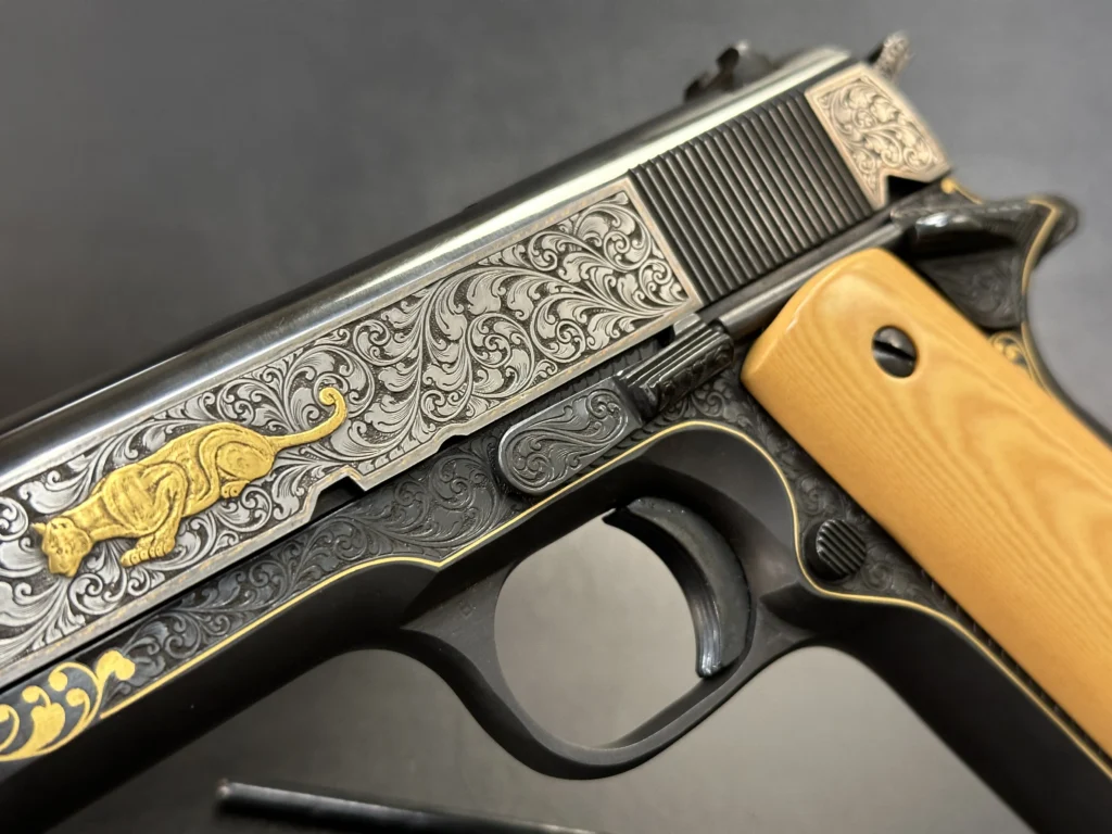 colt govt frame engraving details