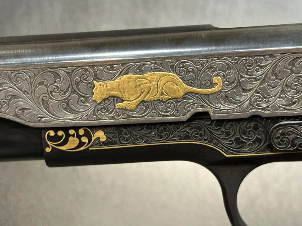 colt govt gold inlaid cougar