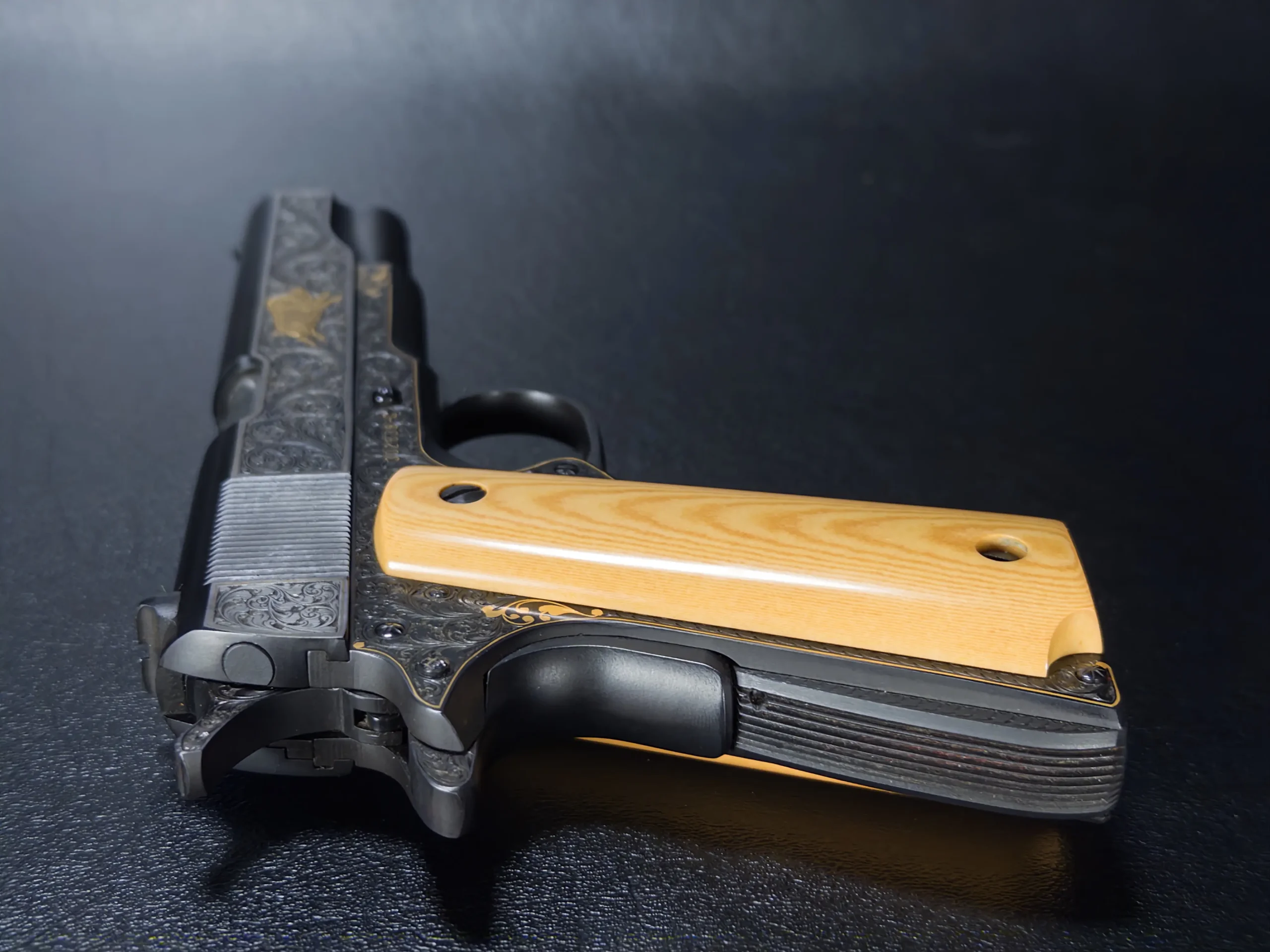 proof letter ray viramontez engraved colt government model