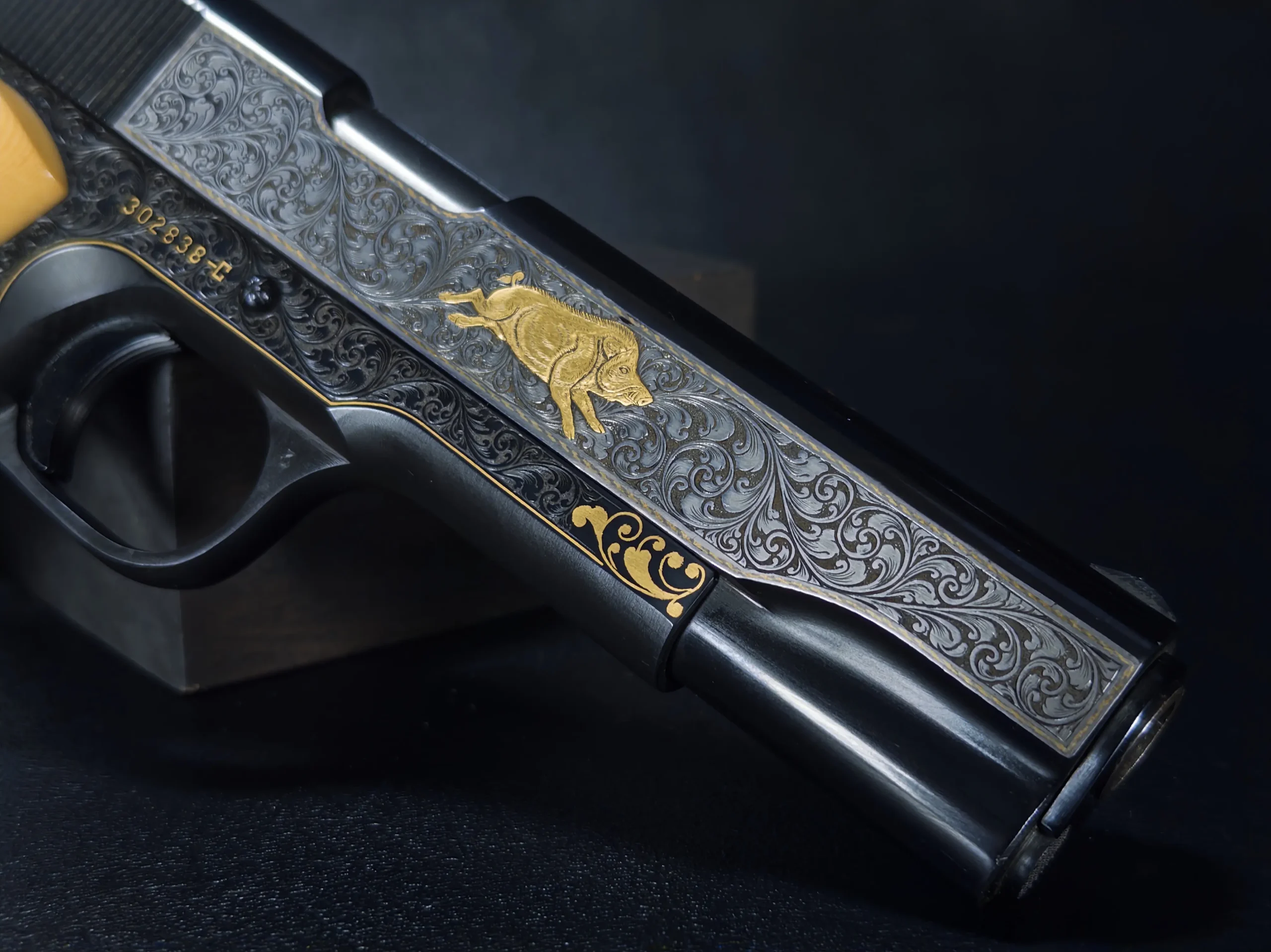 ray viramontez bespoke engraved colt government pistol