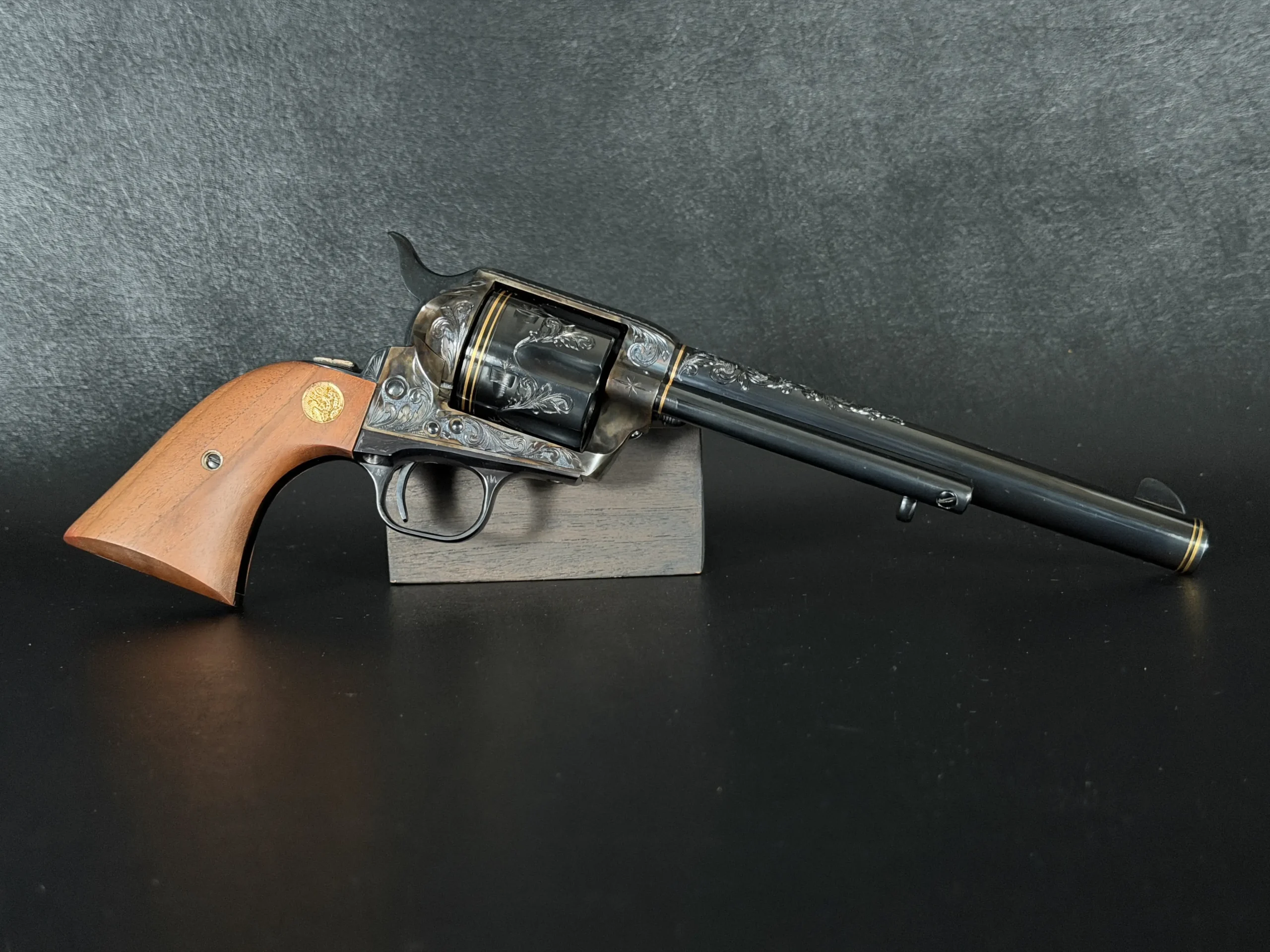 Custom Engraved Colt Single Action Army First Bankers