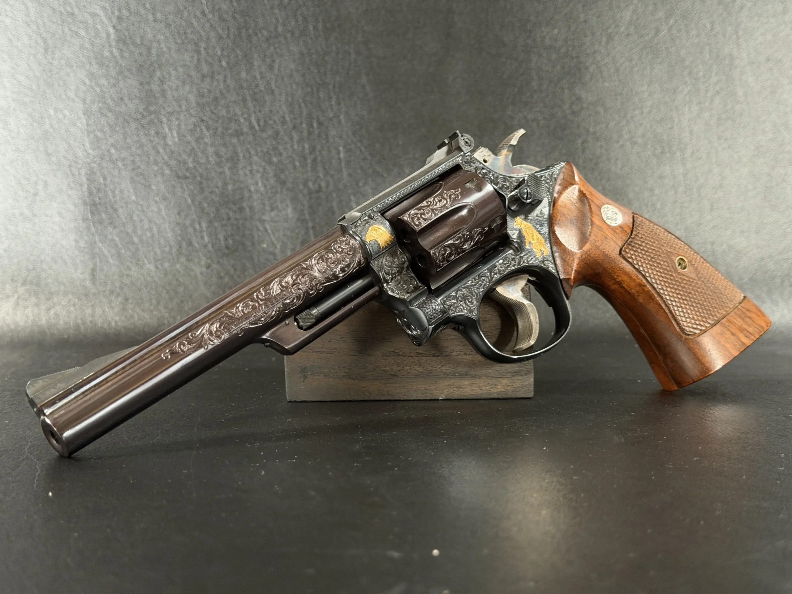 S W 53 Engraved 22 Jet Revolver With Extra Cylinder