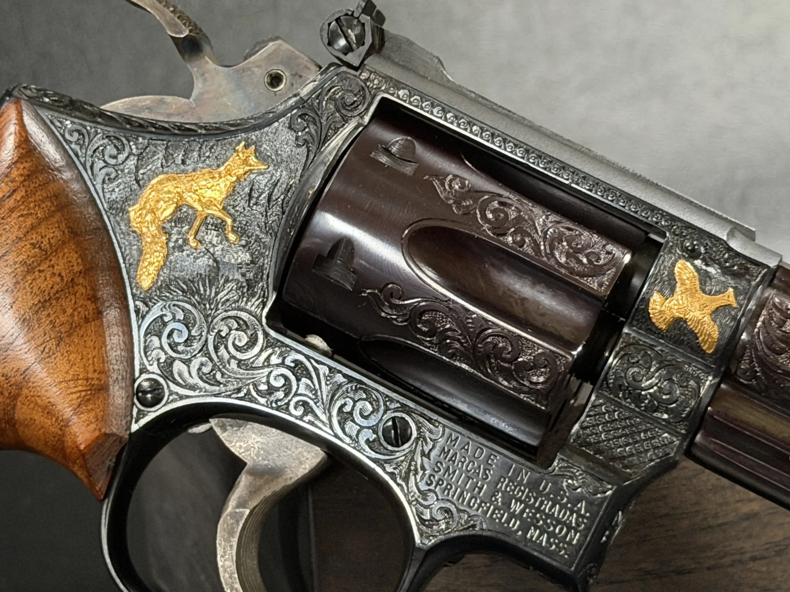 S W 53 Engraved Revolver 22 LR Conversion Inserts