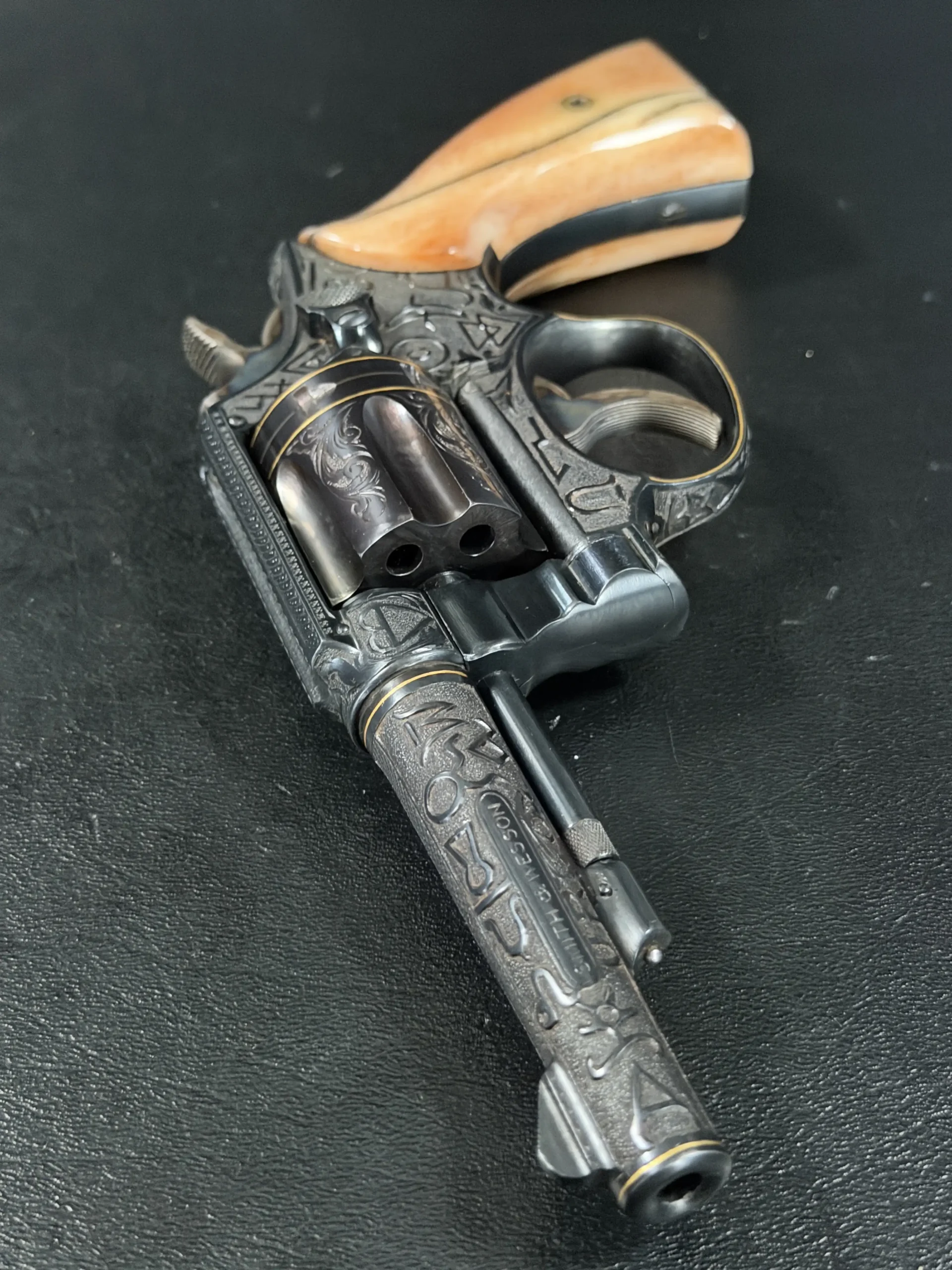 Smith Wesson 22LR engraved revolver rare postal service contract