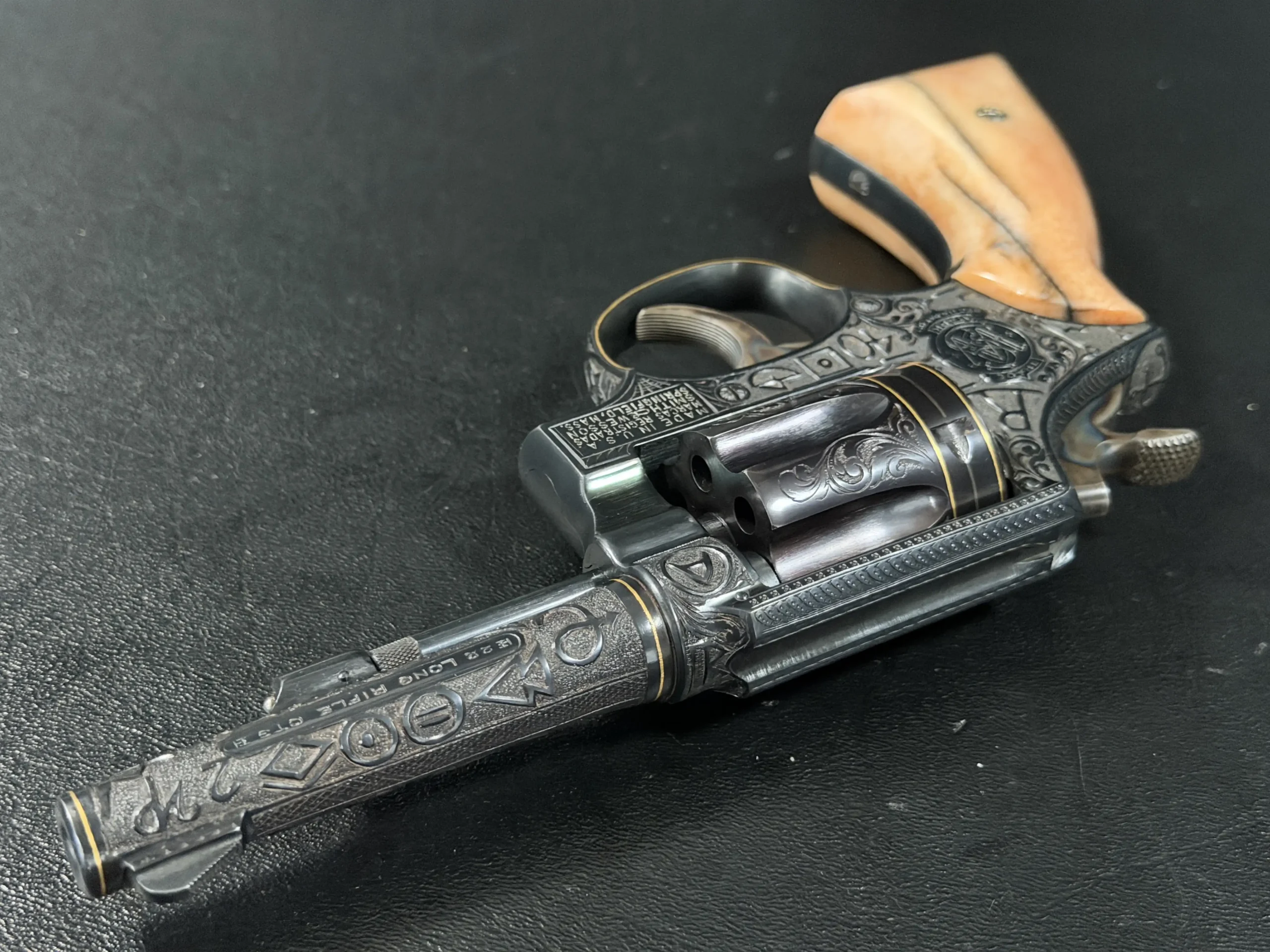 Smith Wesson 22LR revolver with factory letter USPS provenance