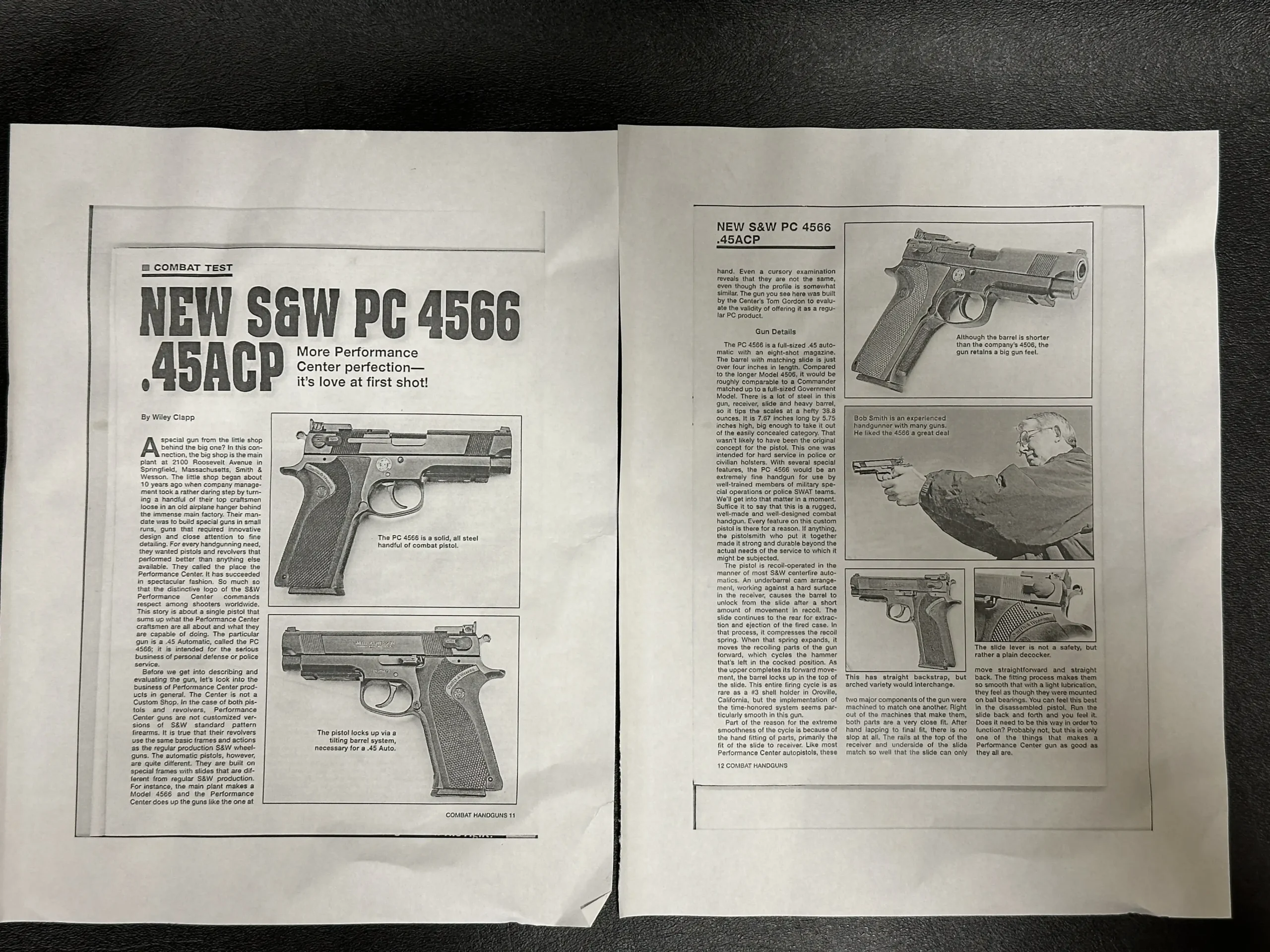 Smith Wesson 4566 Performance Center Magazine Article Layout
