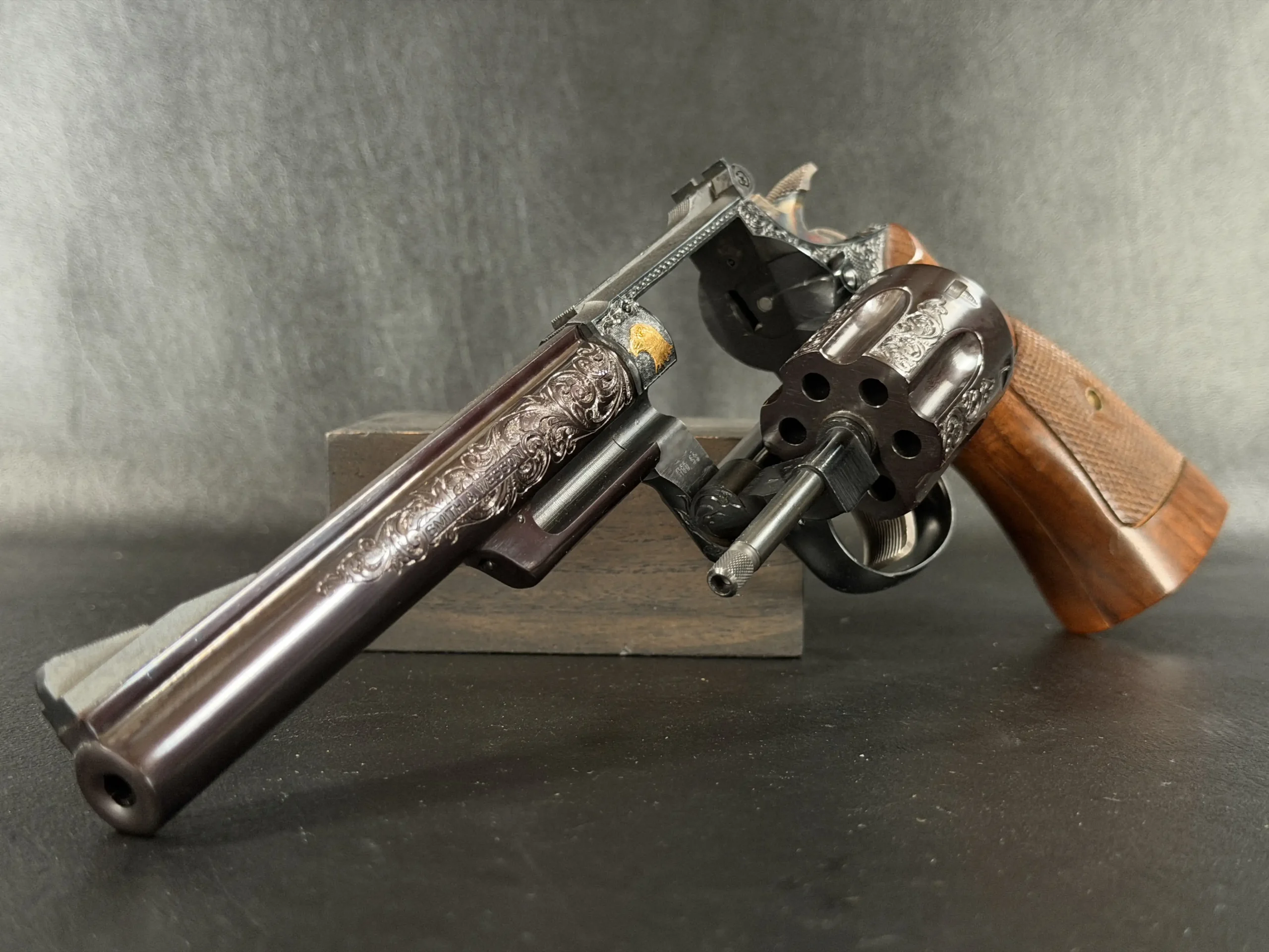 Smith Wesson Model 53 Custom Engraved Blue Finish