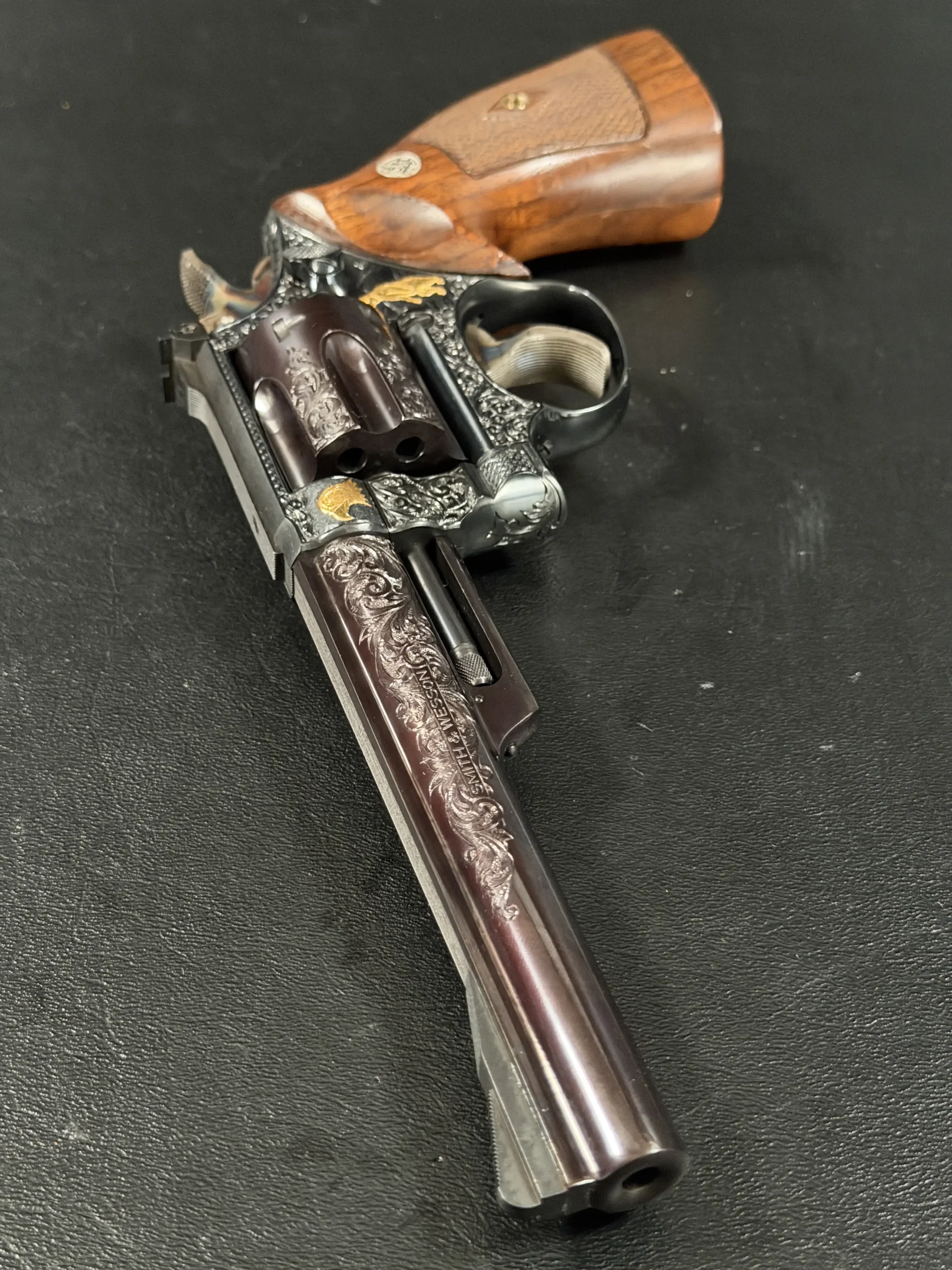 Smith Wesson Model 53 Engraved Revolver Display Piece