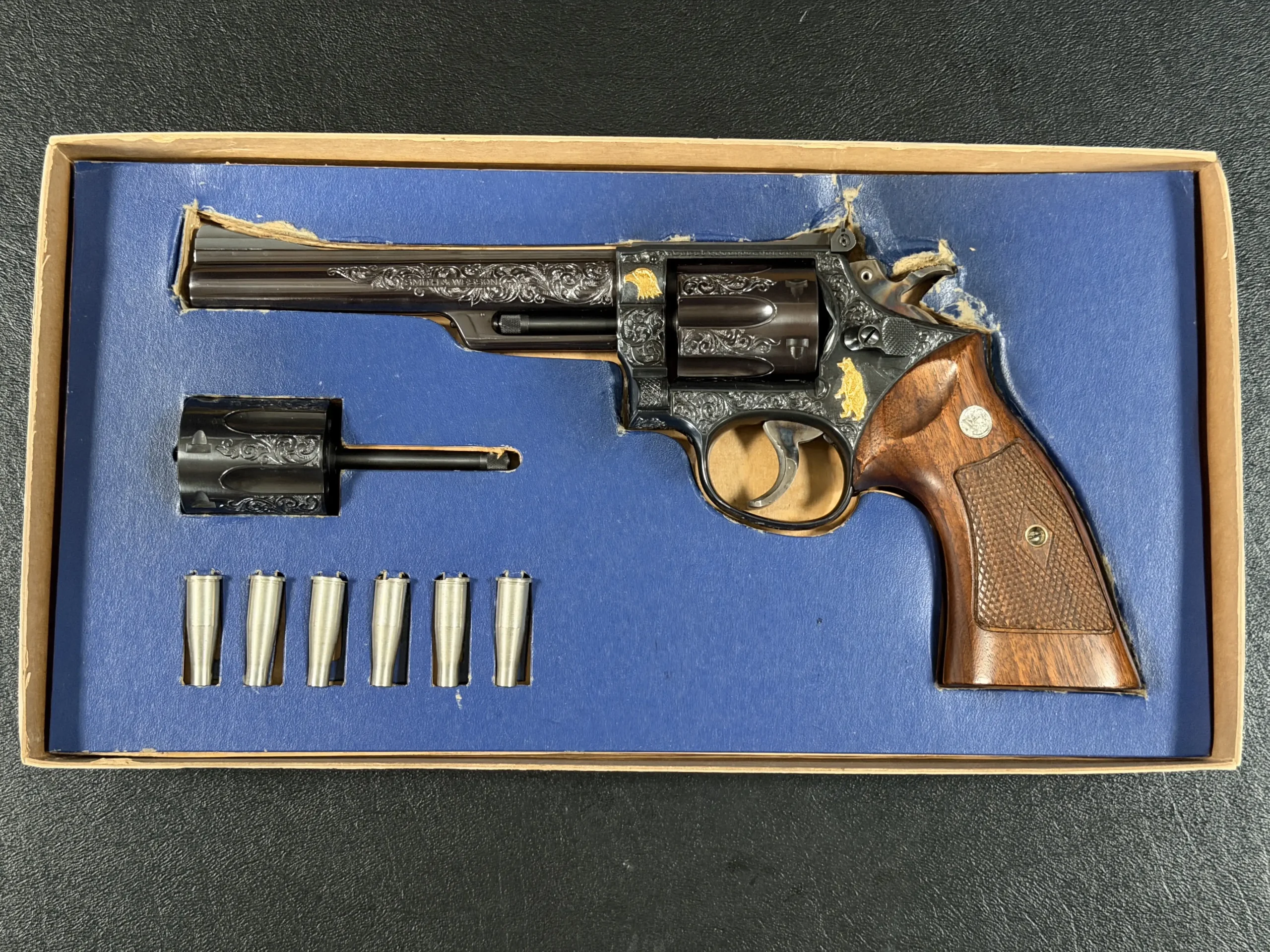 Smith Wesson Model 53 Tuscano Engraving 22 Jet Revolver