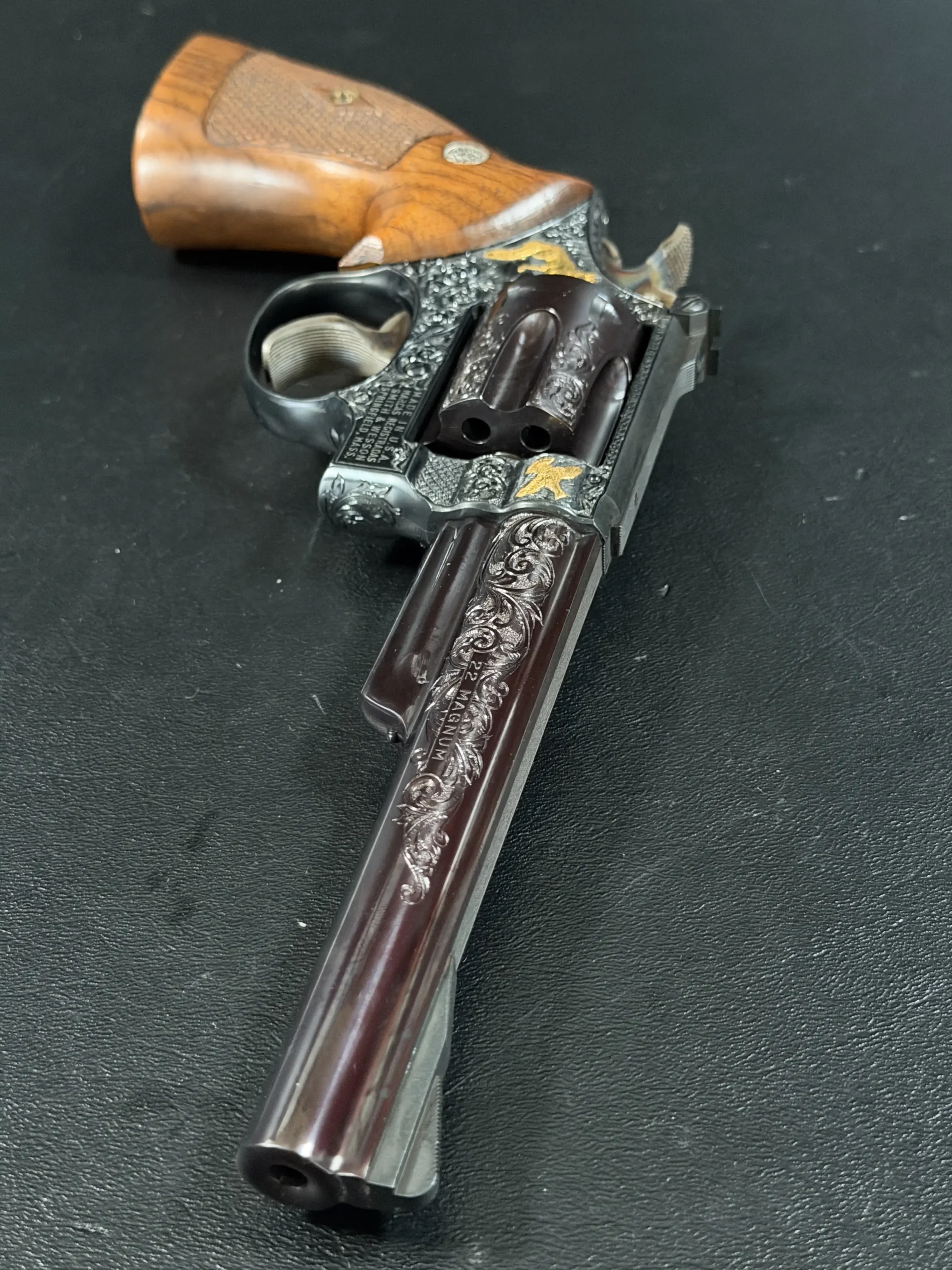 Tuscano Engraved Smith Wesson 53 Fine Scroll Engraving