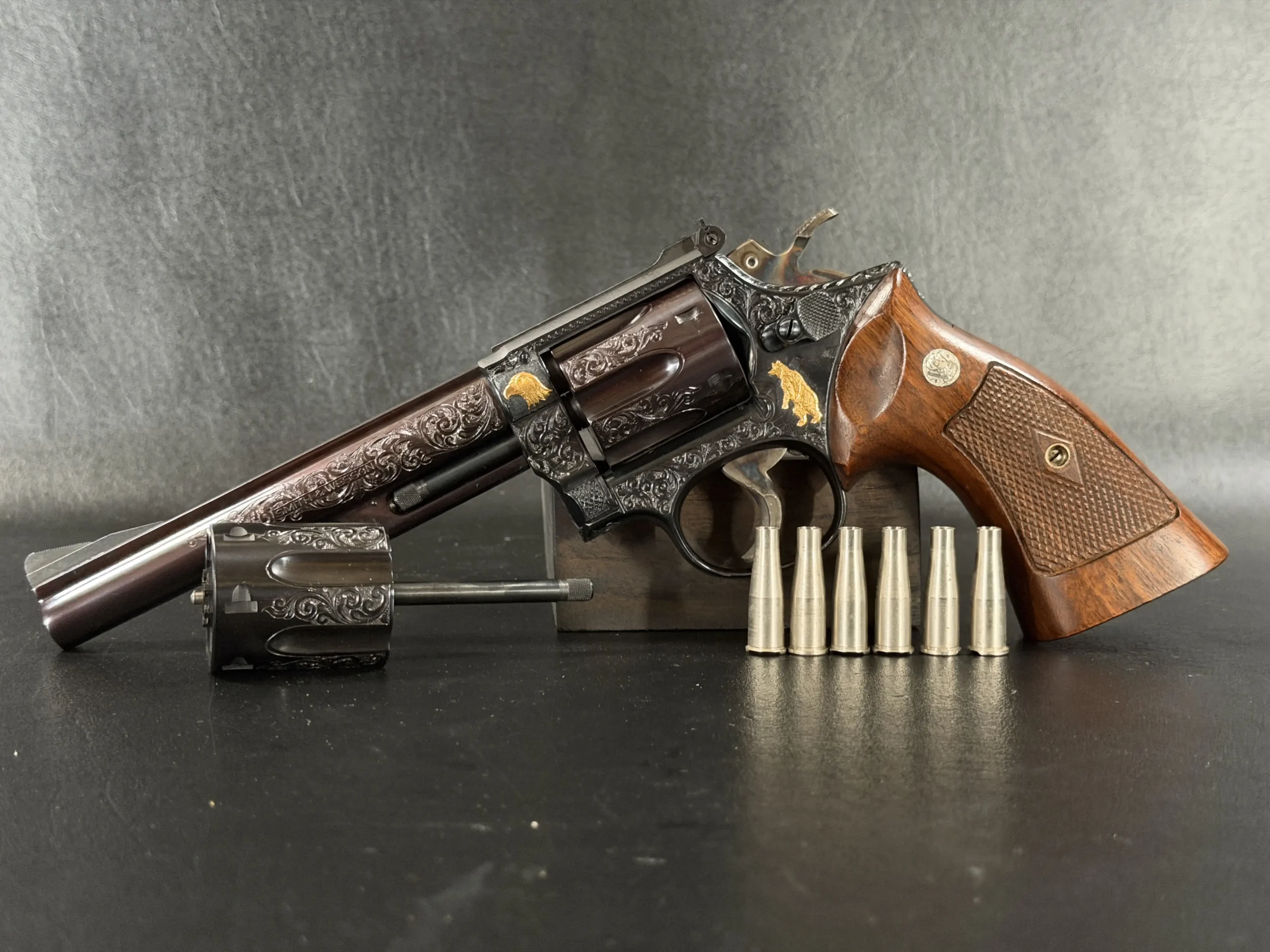 Tuscano Smith Wesson 53 Custom Engraved Revolver