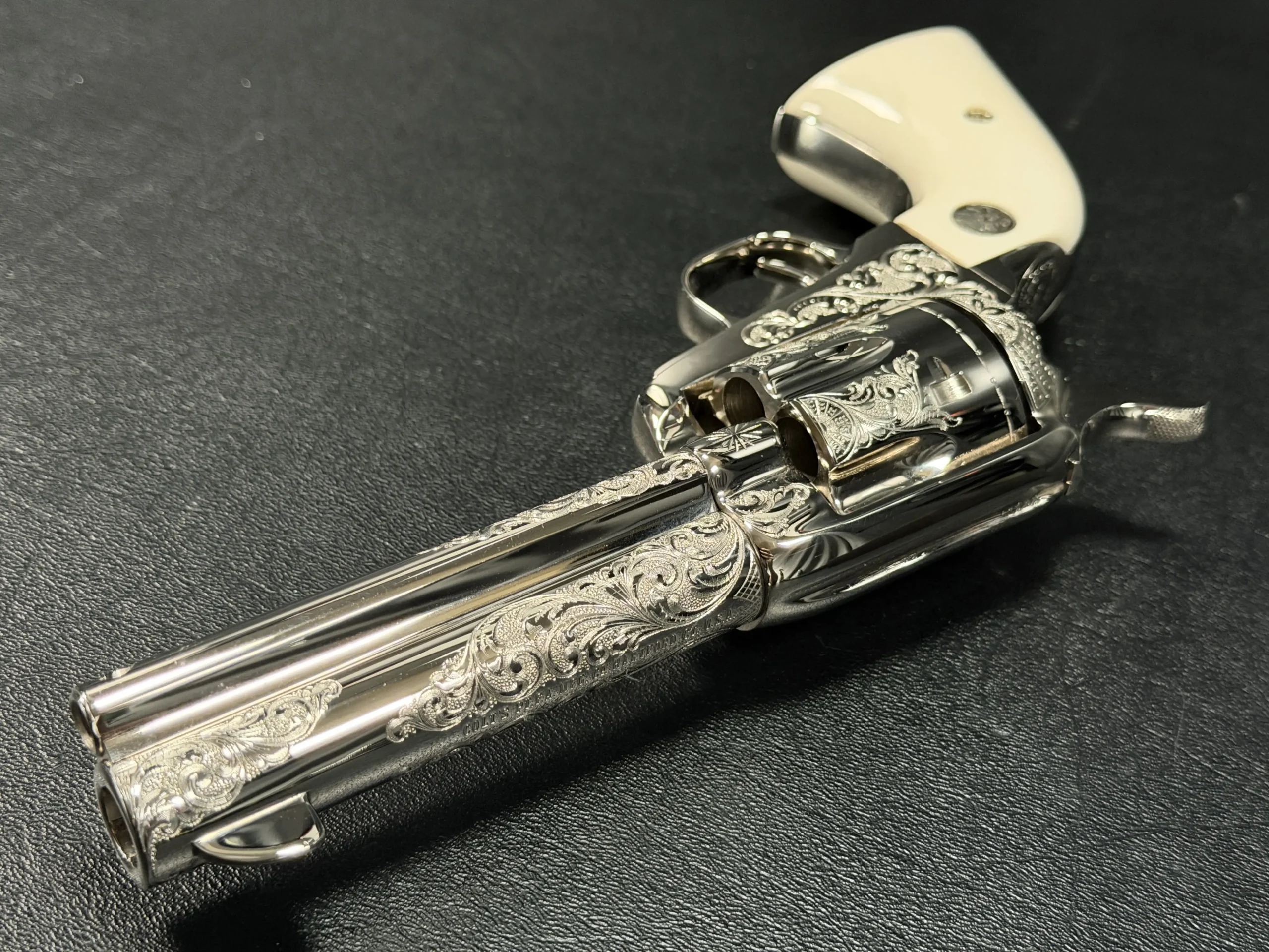 Colt Peacemaker 45 Colt Engraved Revolver