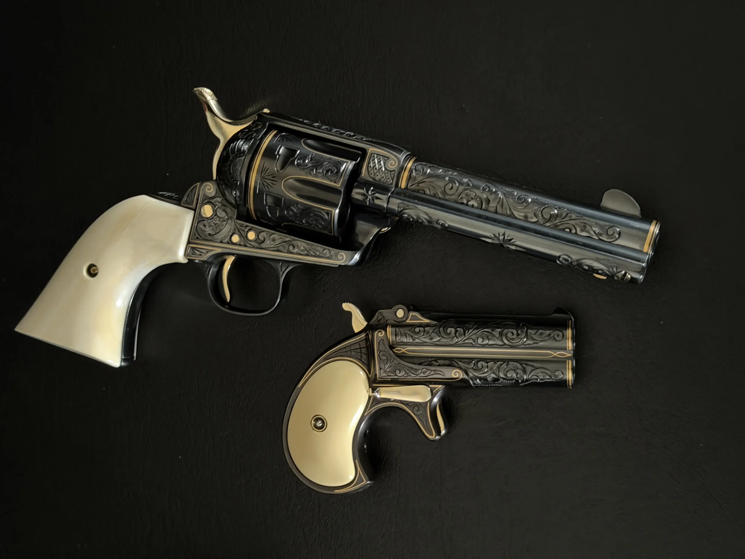 Colt and Remington Classics of the American West Set Ivory Grips