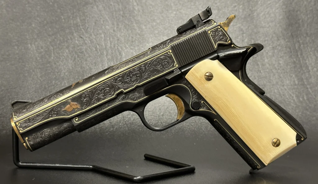 Engraved Colt Government Model MKIV Series 70 Serial 77790B70