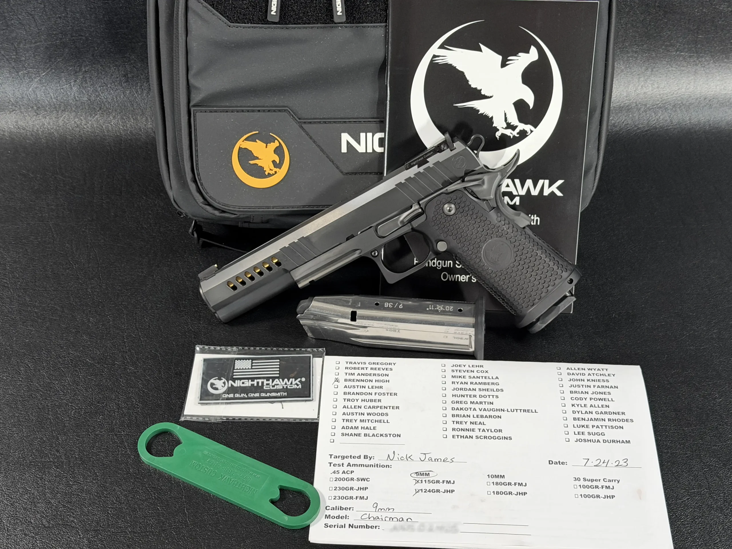 Nighthawk Chairman Long Slide Ported 1911