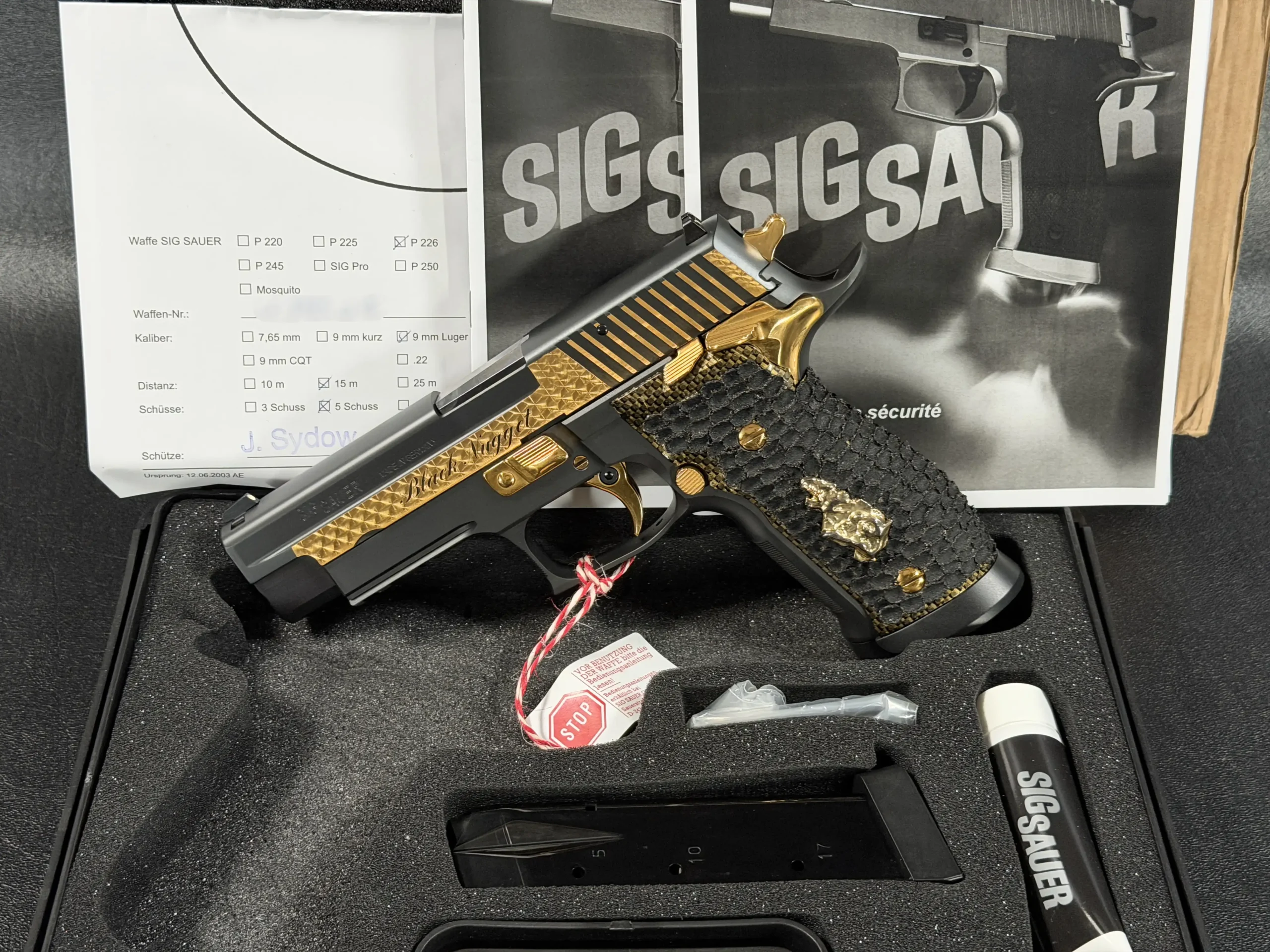 SIG Sauer P226 XFive Black Nugget Collector Pistol