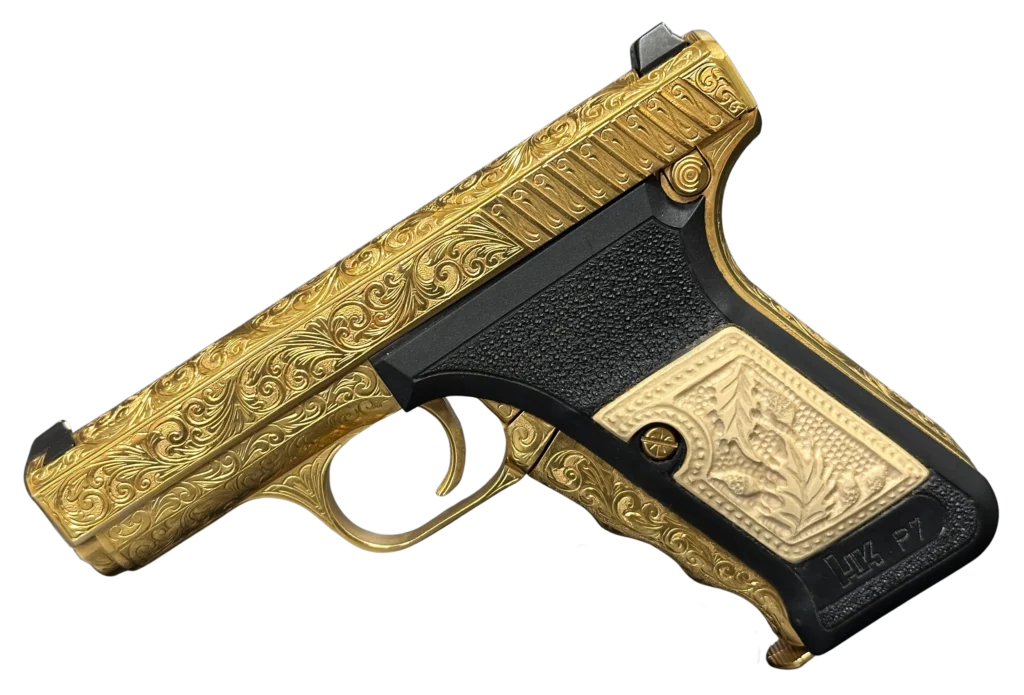Heckler_Koch_mod_P7_Gold_Engraved_SN-53237