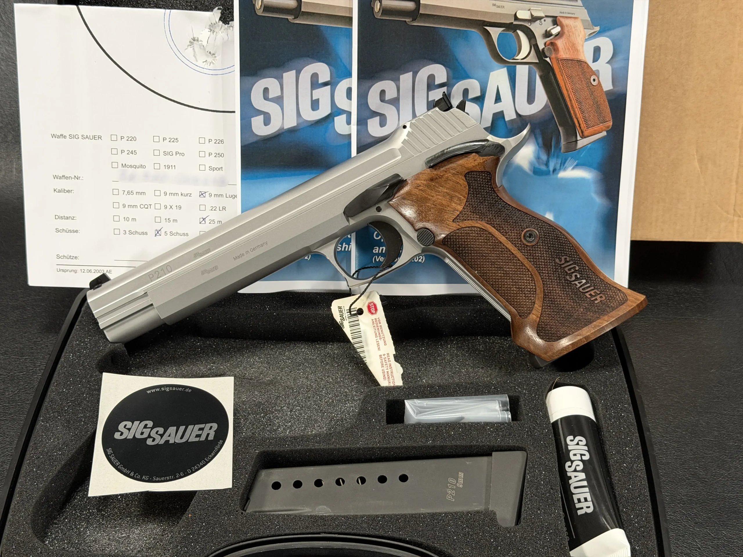 SIG Sauer P210 Super Target matte stainless