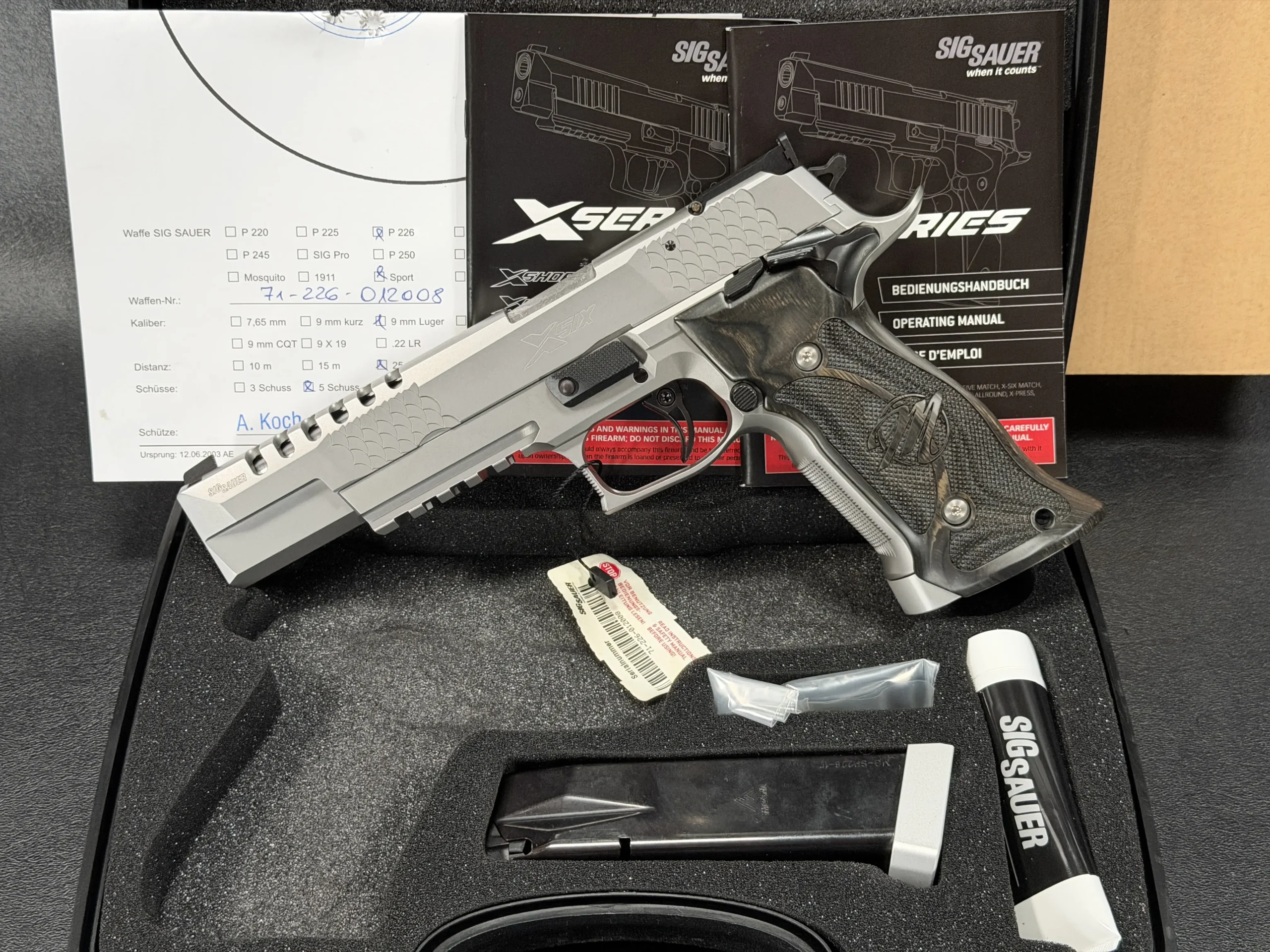 SIG Sauer P226 X Six Club 30 Silve