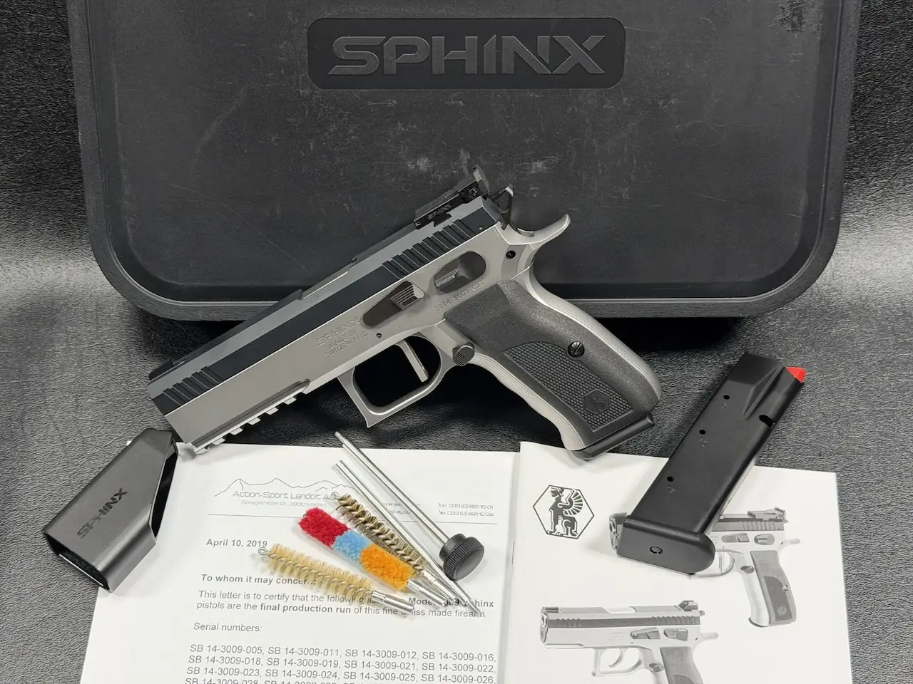 Sphinx Model 3009 final production run