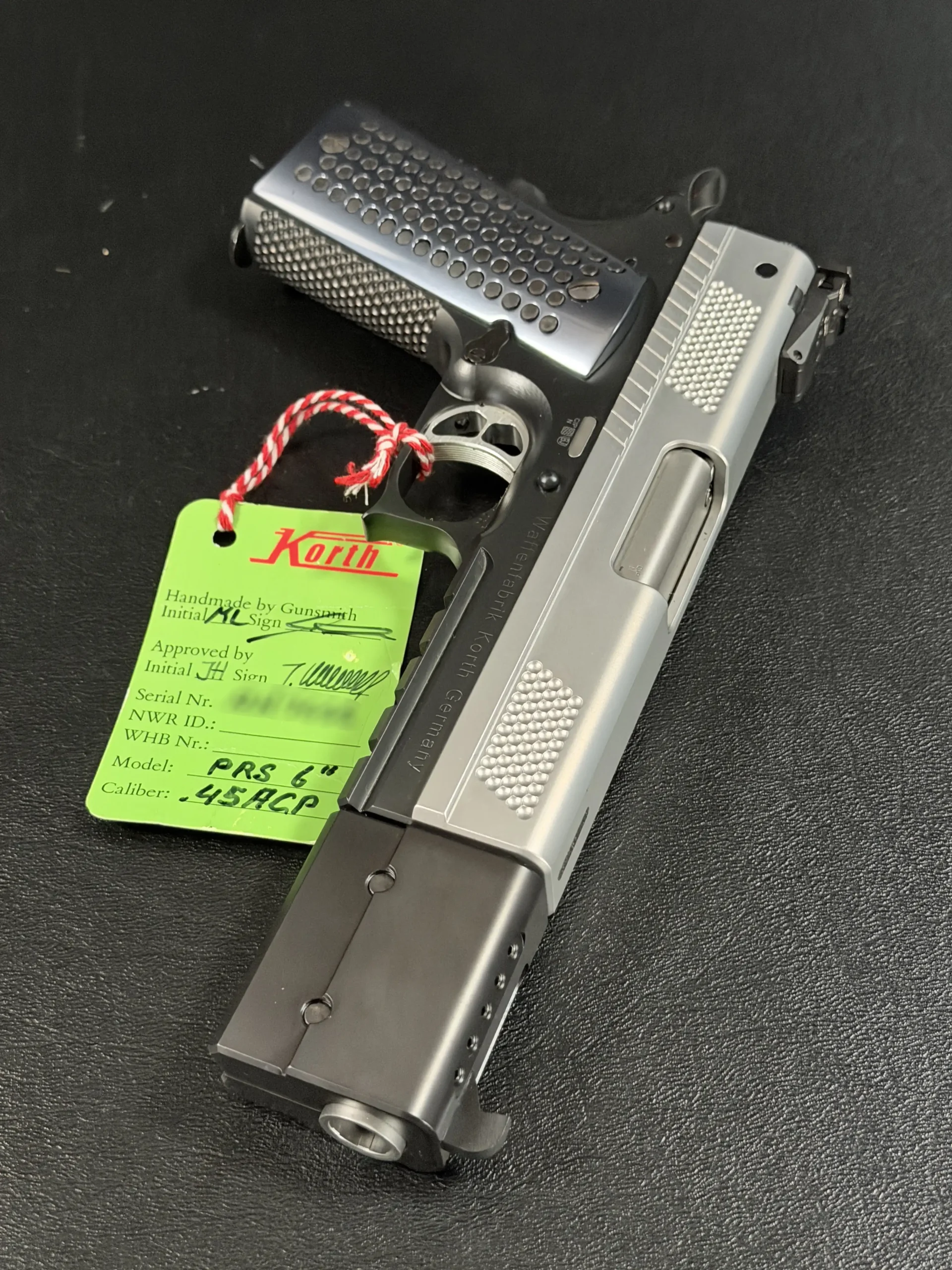 Korth PRS 45 ACP precision handgun profile
