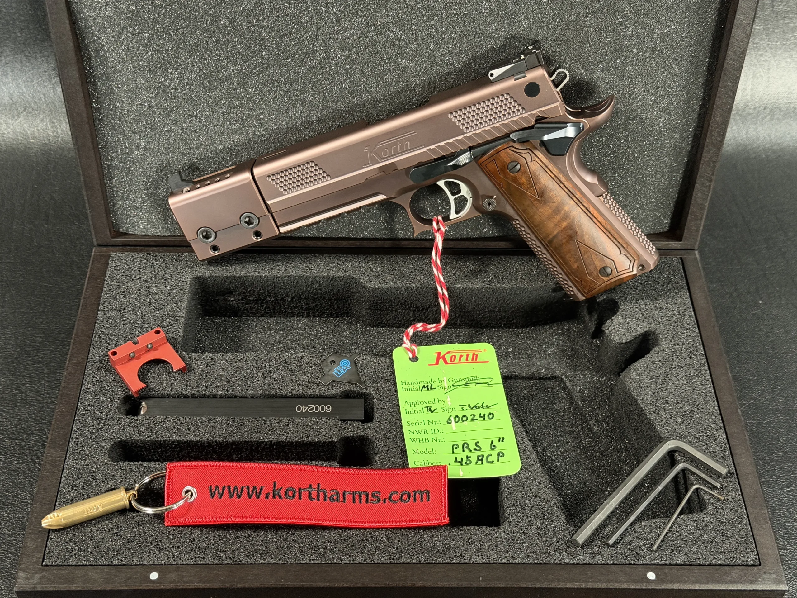 Korth PRS 6 Inch Machined Slide Detail