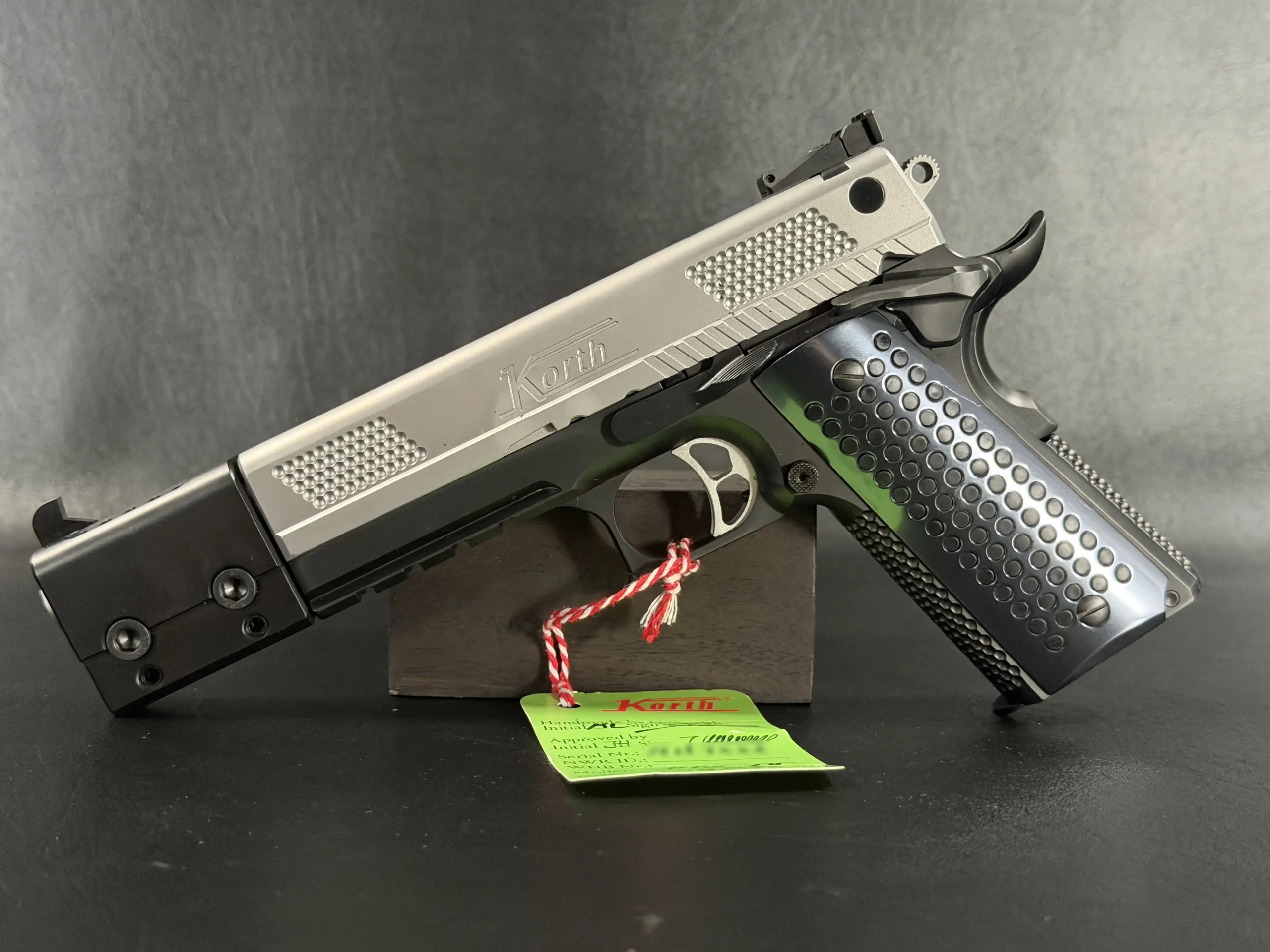 Korth PRS 6 Inch Stainless and Black left profile