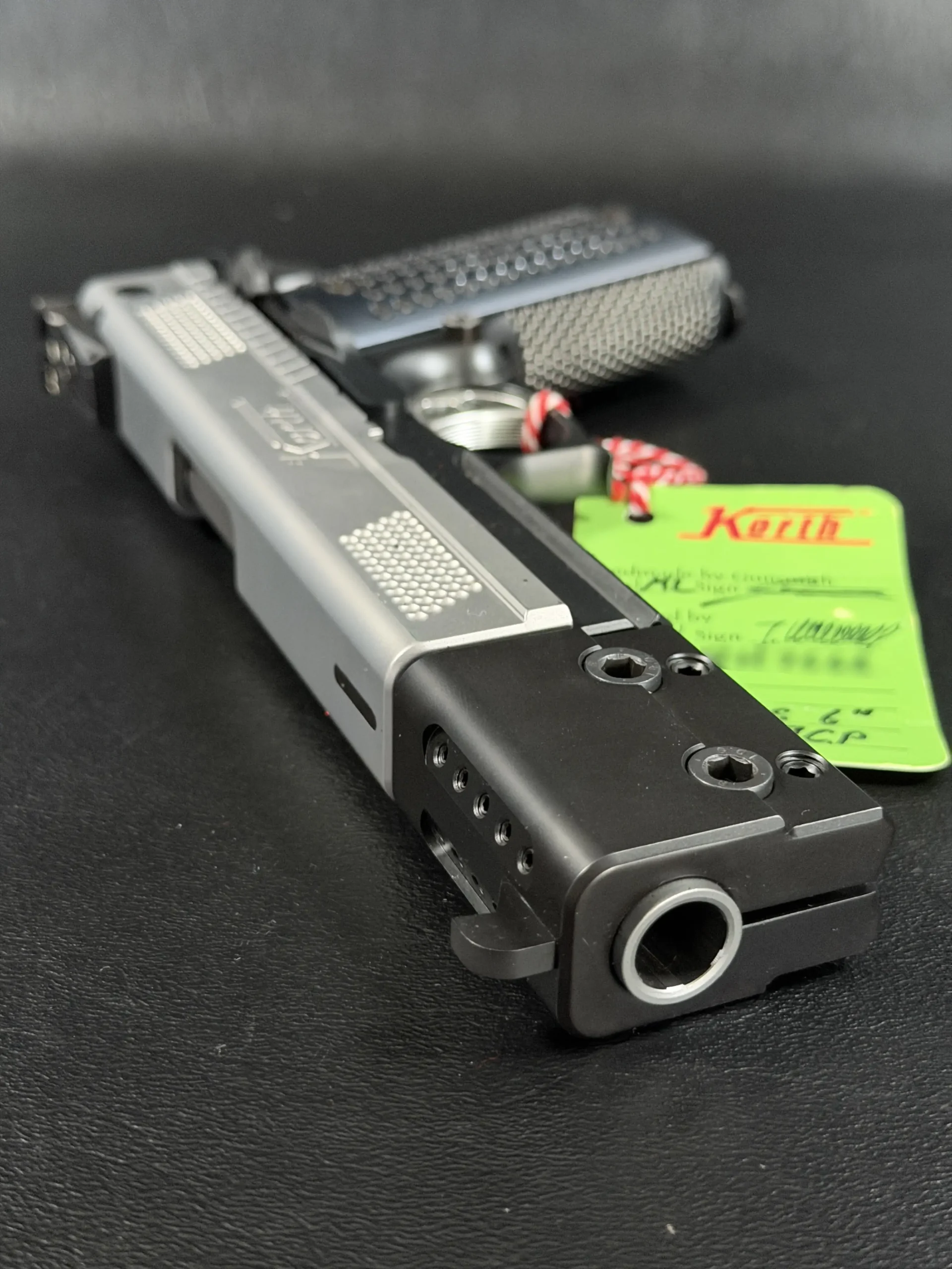 Korth PRS black DLC frame underside detail