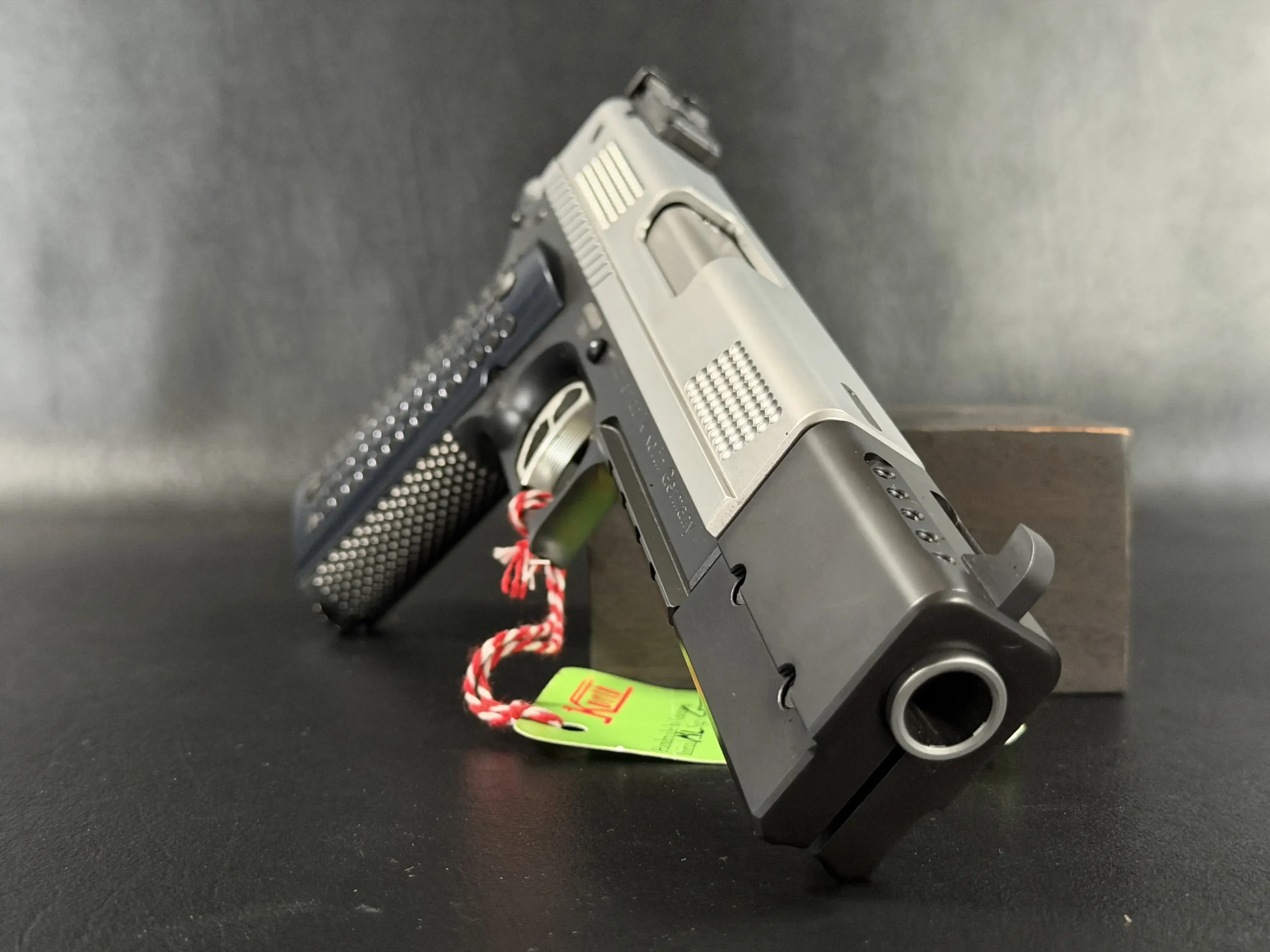 Korth PRS black DLC grip panels close up