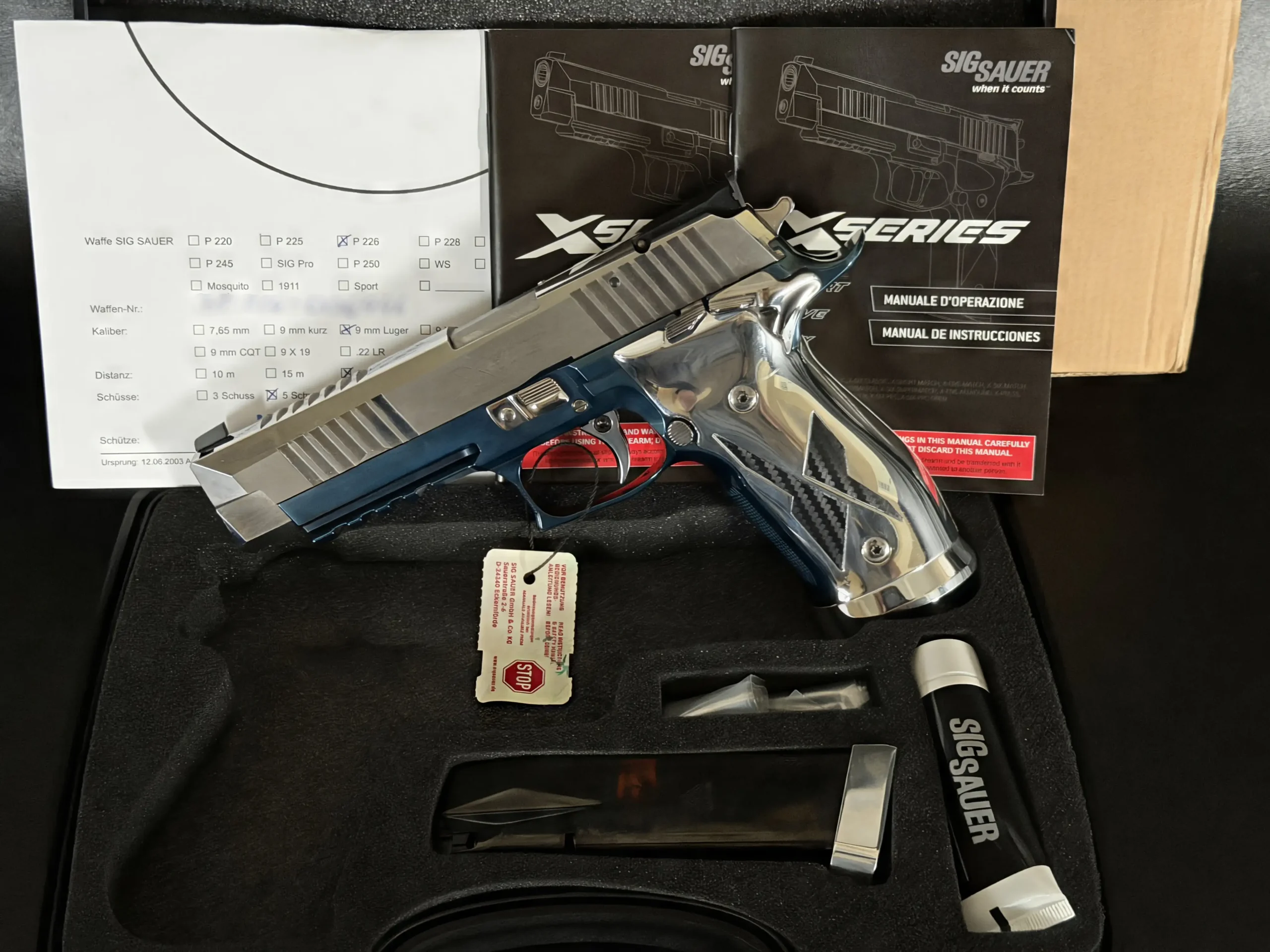 SIG Sauer P226 X Five Chrome Blue Titanium