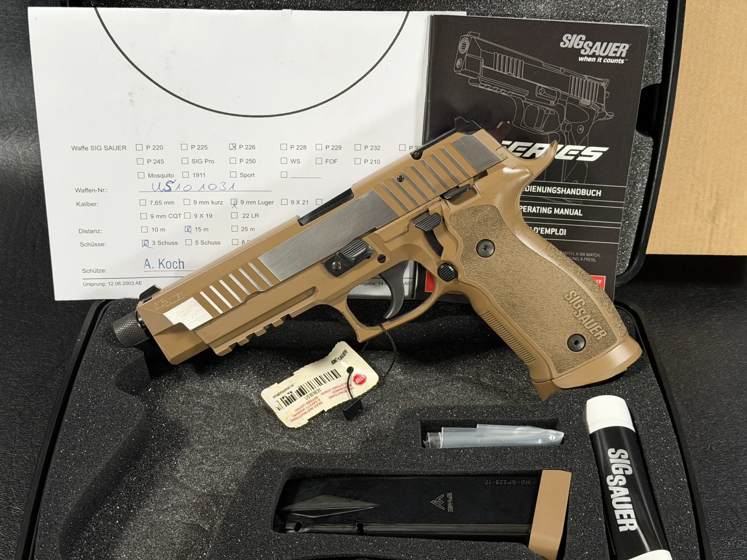SIG Sauer P226 X Five Tactical FDE Two Tone