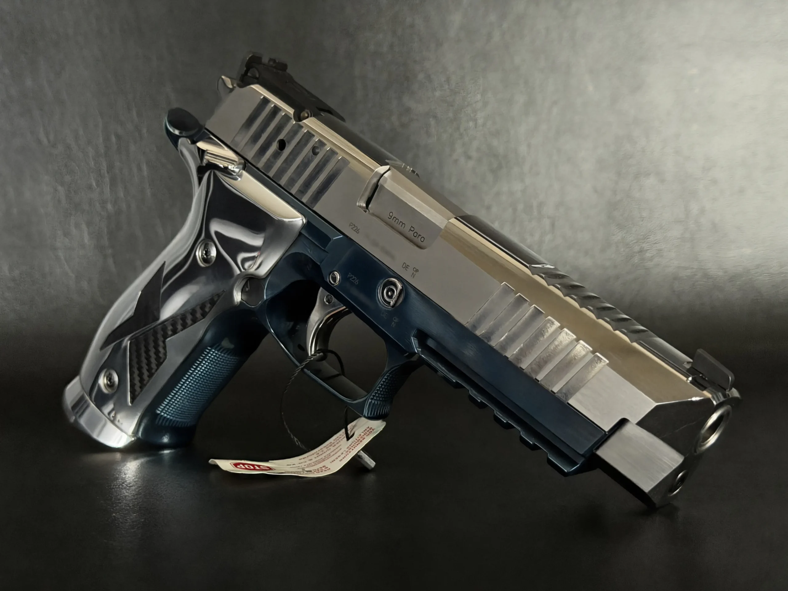 SIG Sauer X Five Chrome Blue Titanium 9mm