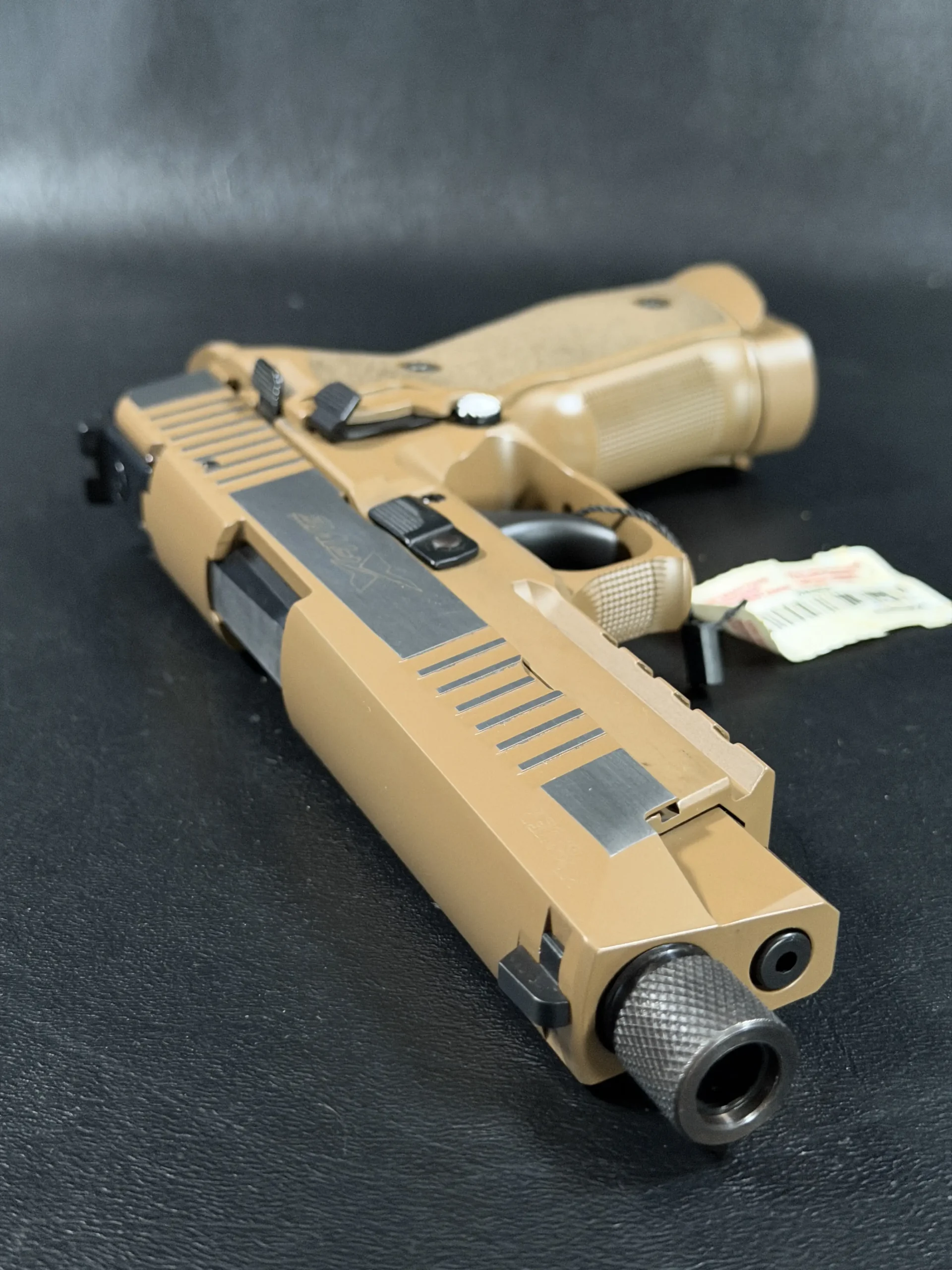SIG Sauer X Five Tactical FDE Slide Serrations