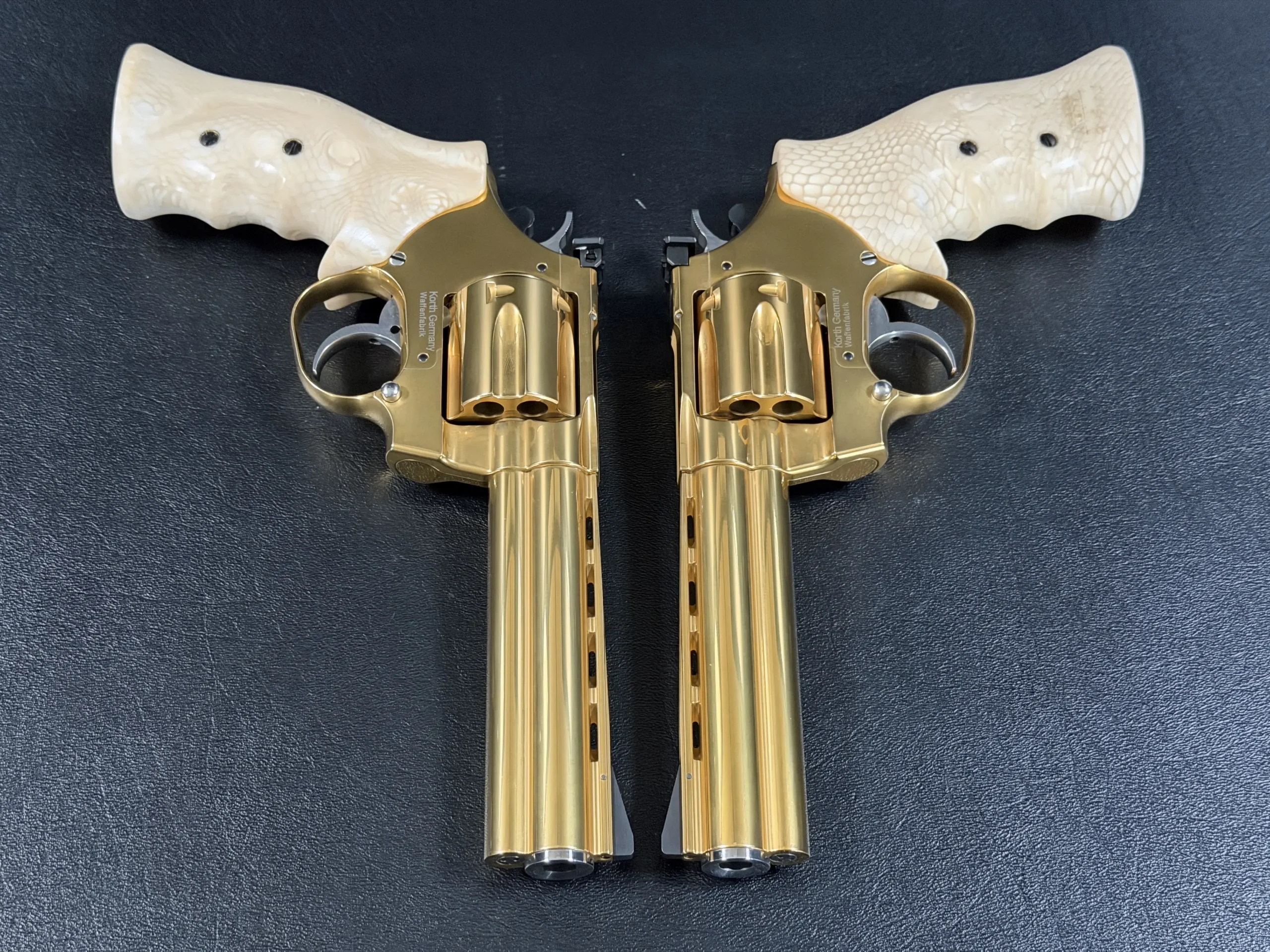 korth gemini ivory grip revolver