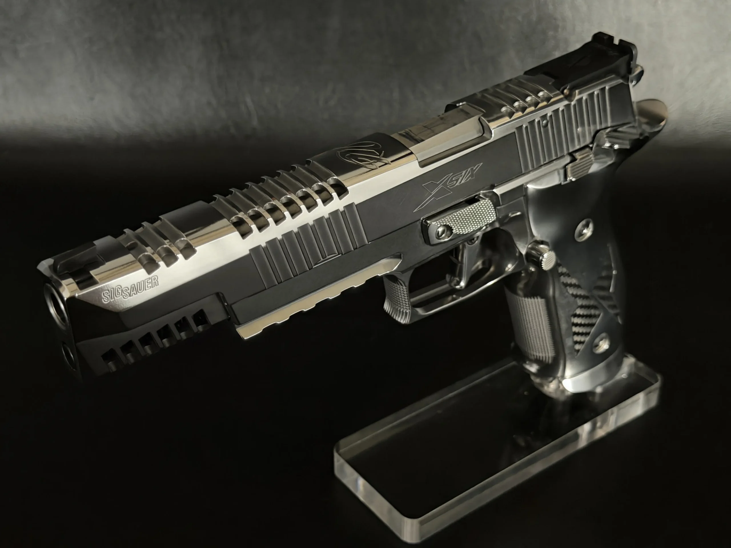 sig p226 rare x six chrome carbon
