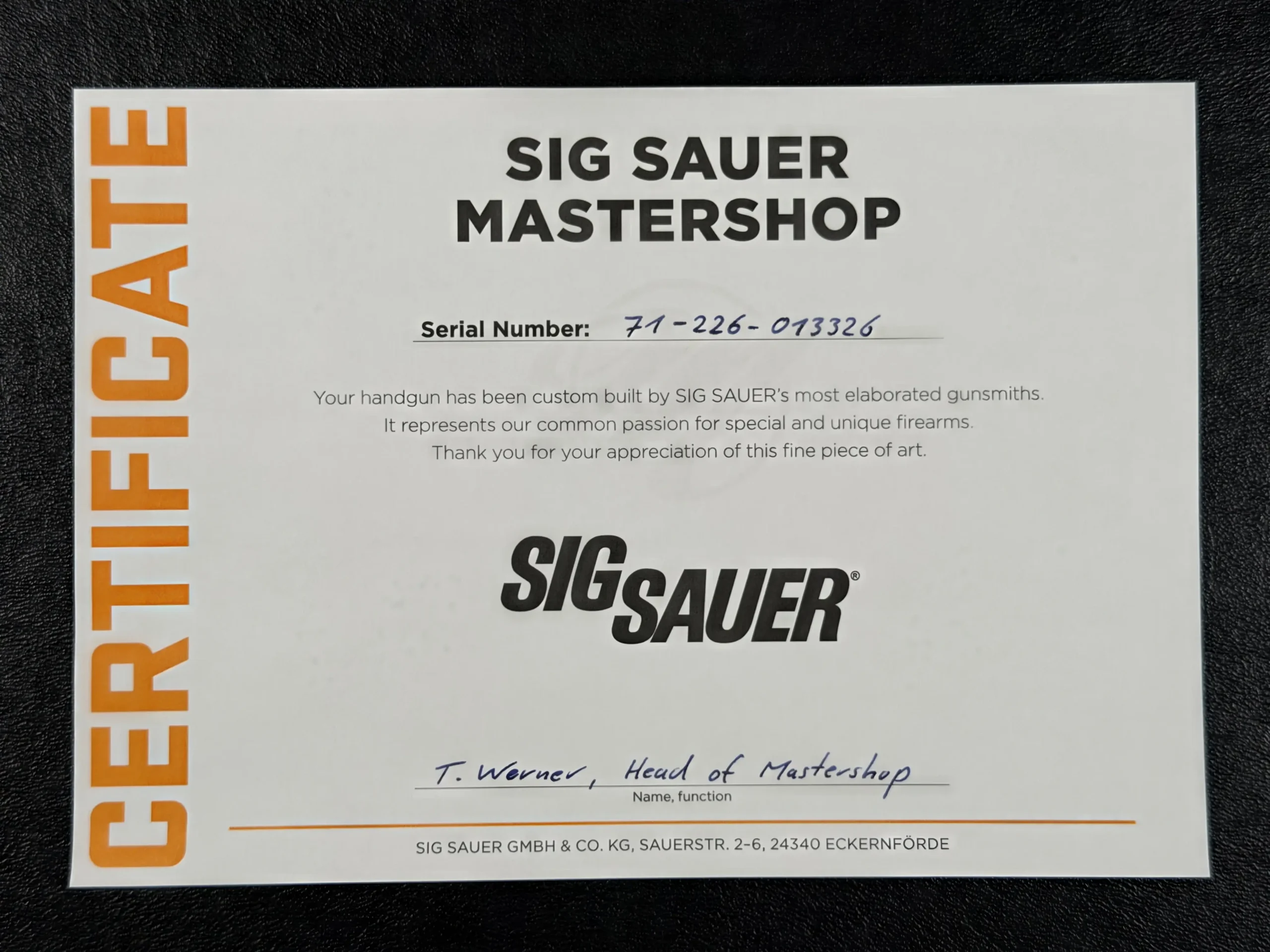 sig sauer p226 x six chrome carbon skeleton