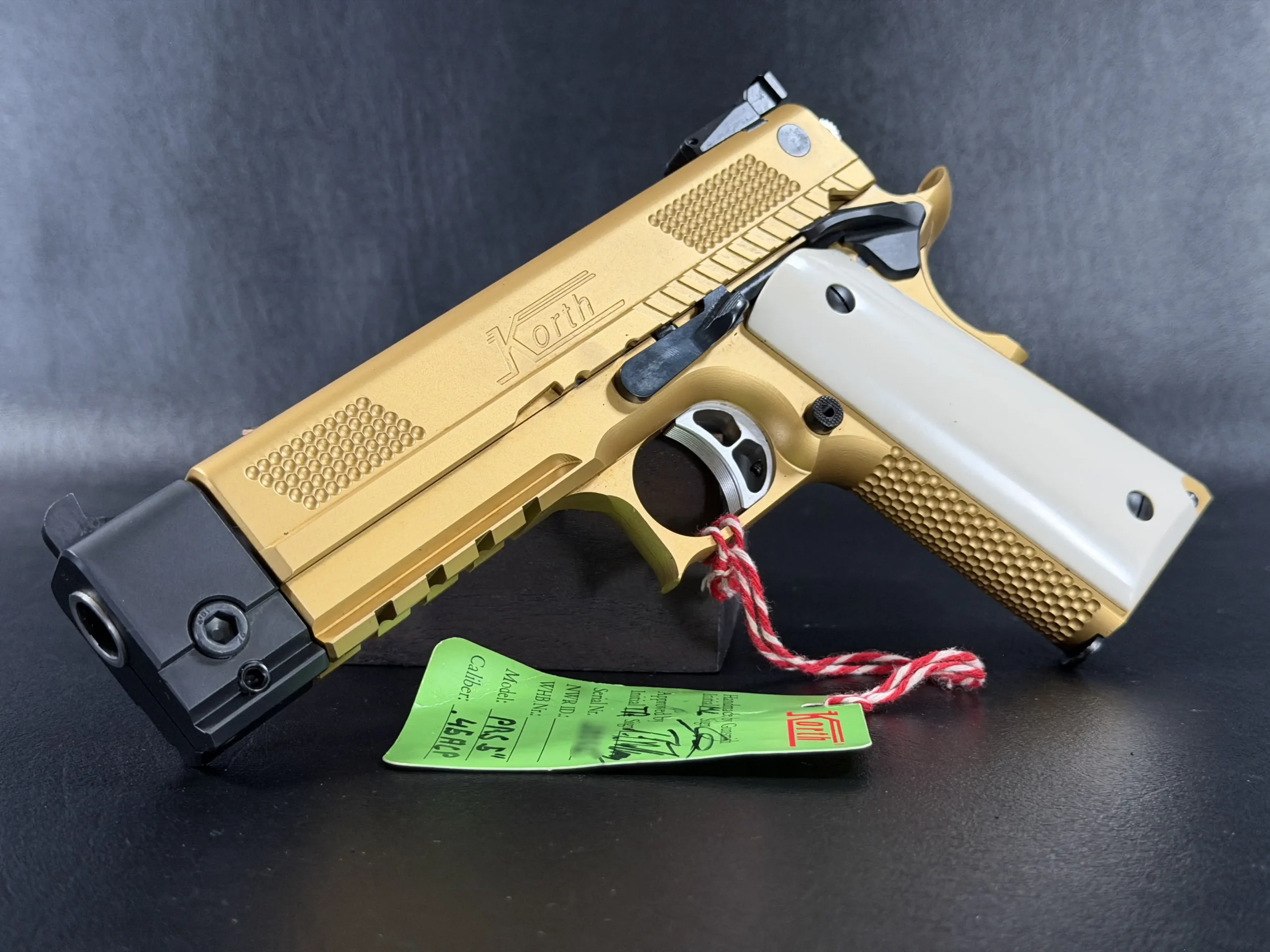 Gold Korth PRS 5 Inch German Made Semi Automatic