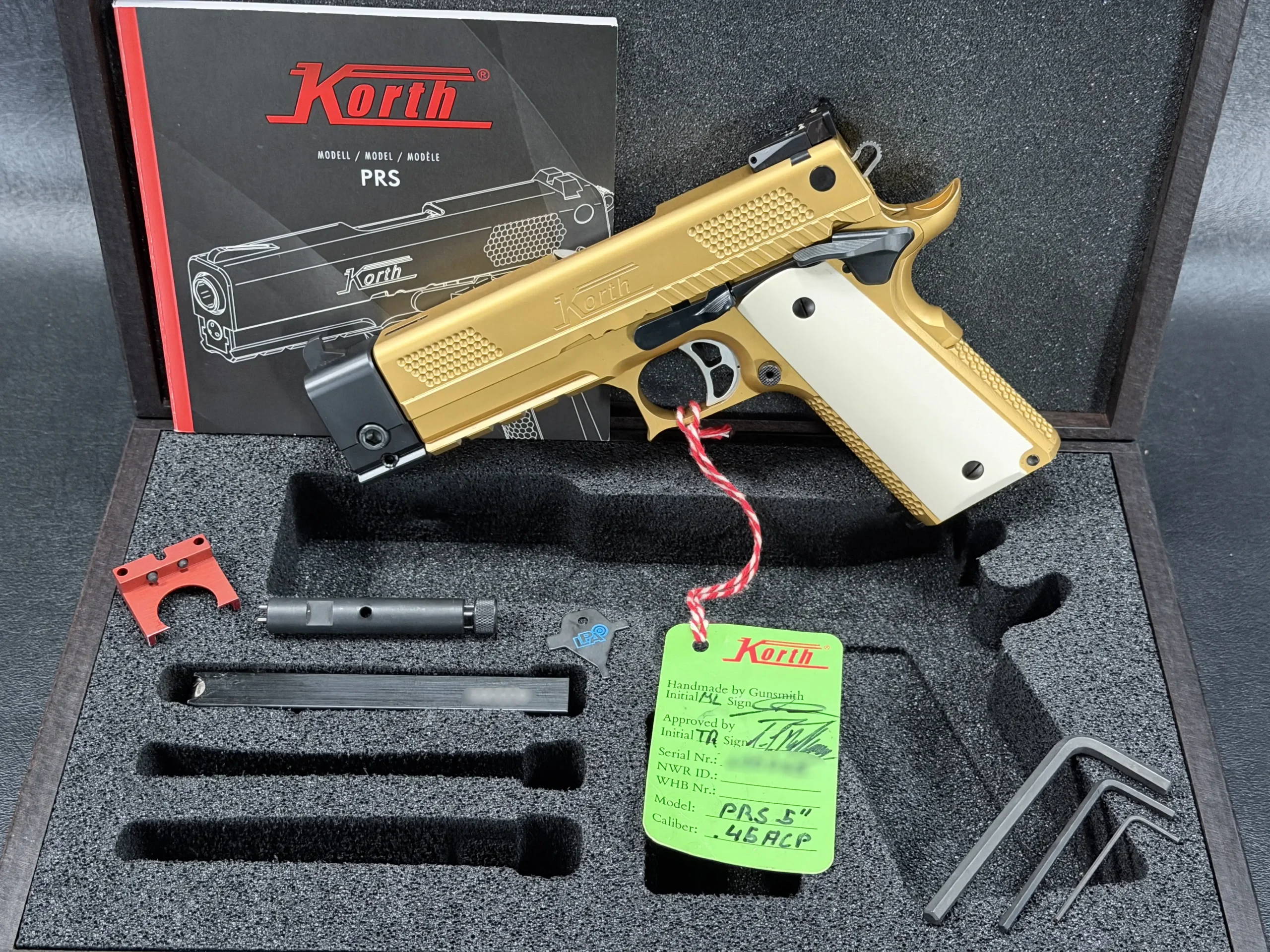 Gold Korth PRS In Presentation Case