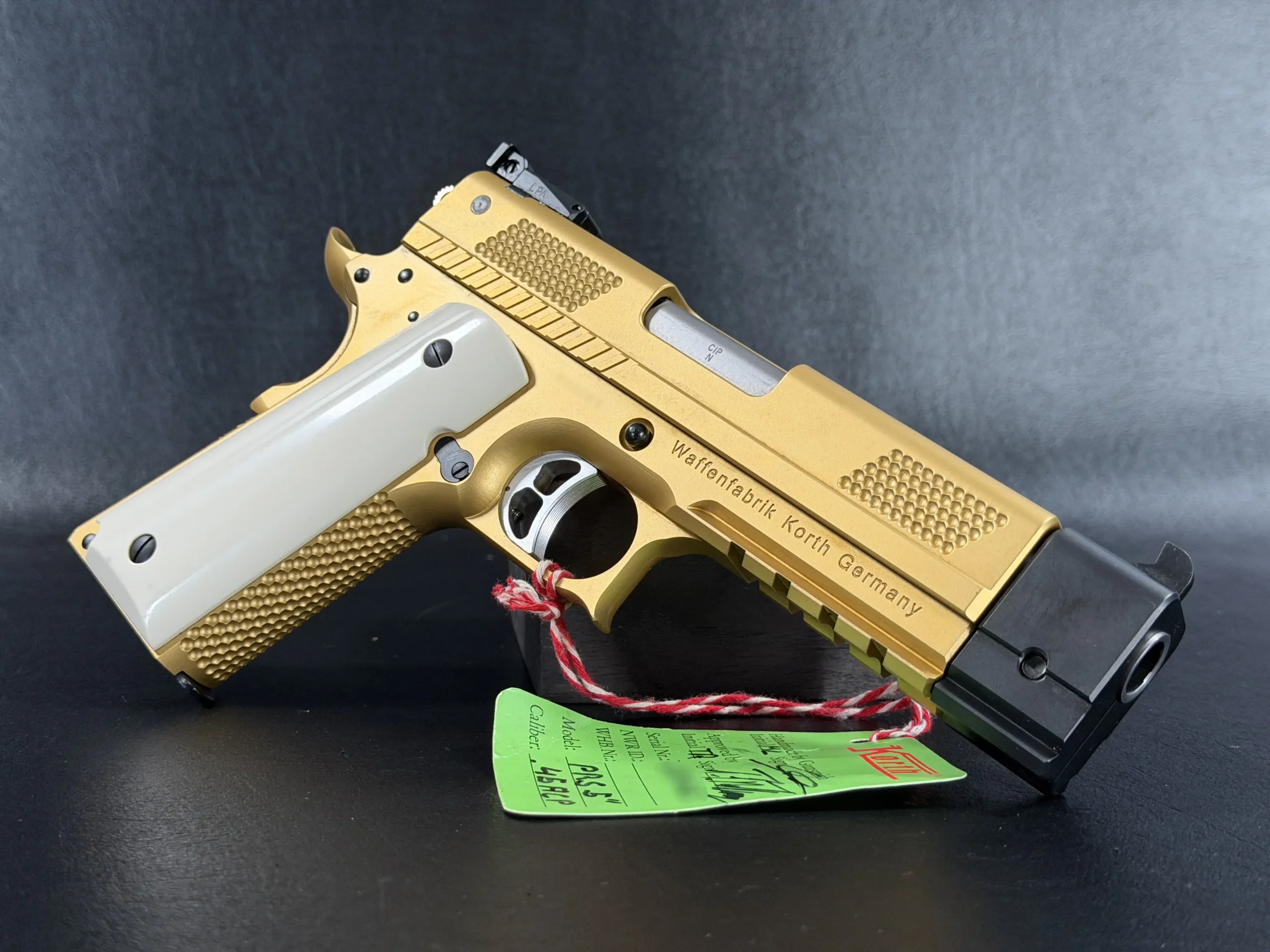 Korth PRS Gold Finish Five Inch Barrel