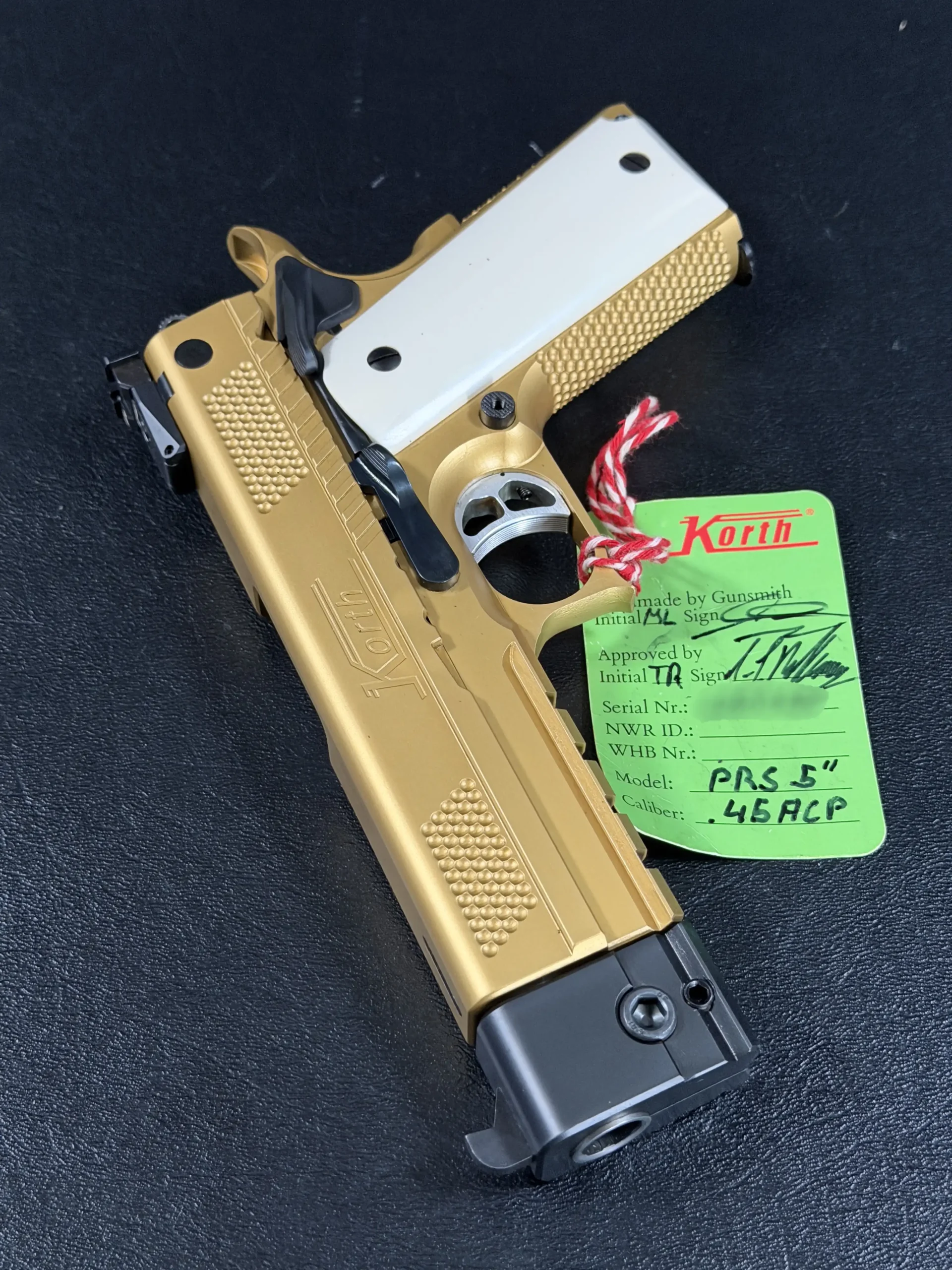 Korth PRS Gold Slide Texture Close View